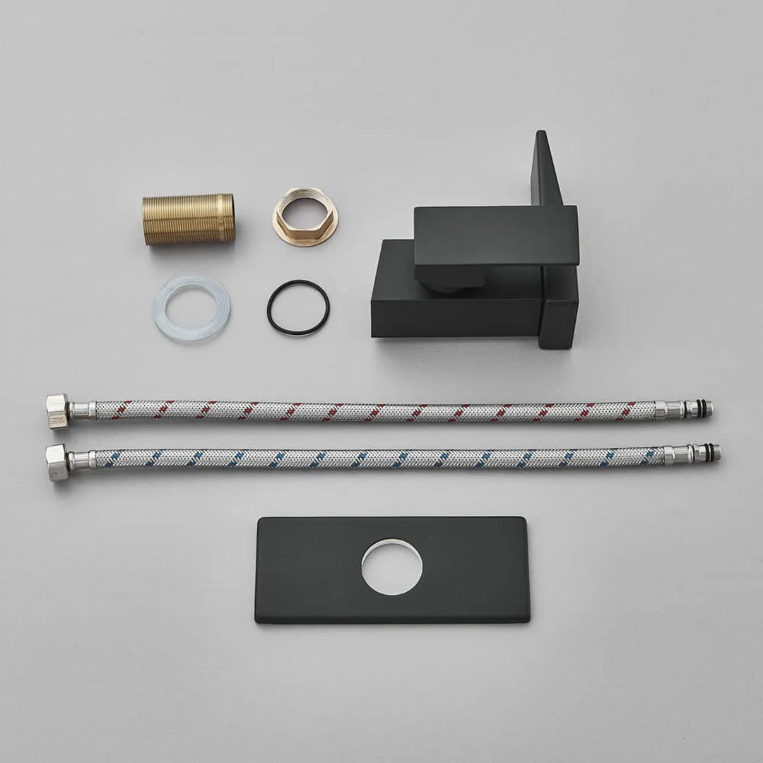 Baterie lavoar negru, cu display digital, cod 1478