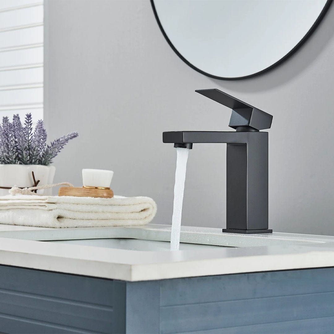 Baterie lavoar, negru mat , cod 1648