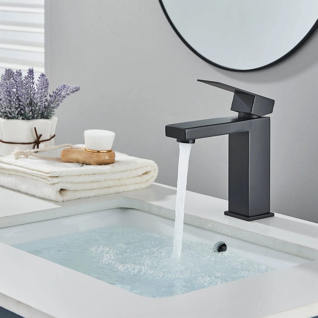 Baterie lavoar, negru mat , cod 1648