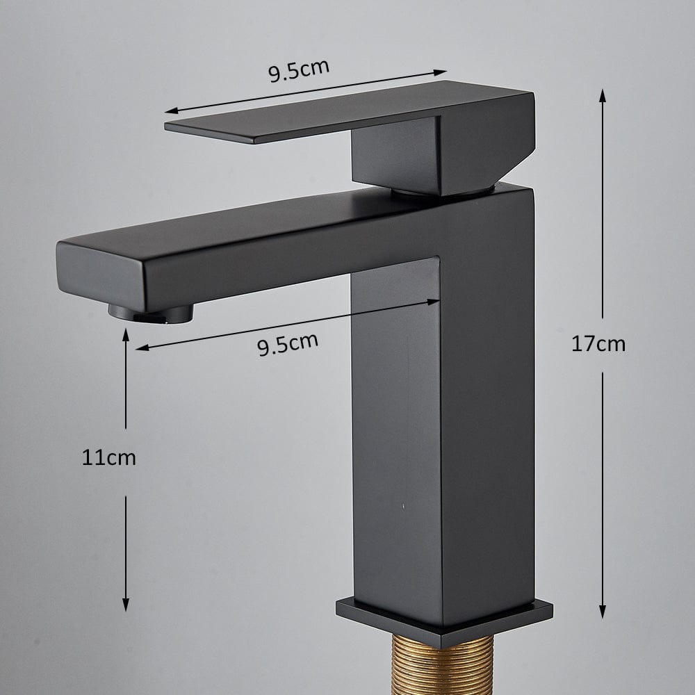 Baterie lavoar, negru mat , cod 1648