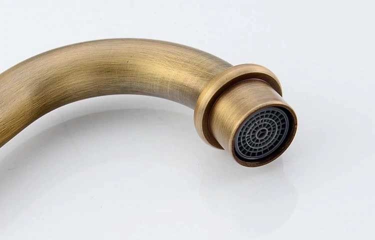 Baterie lavoar Rea Bona Old High, auriu mat