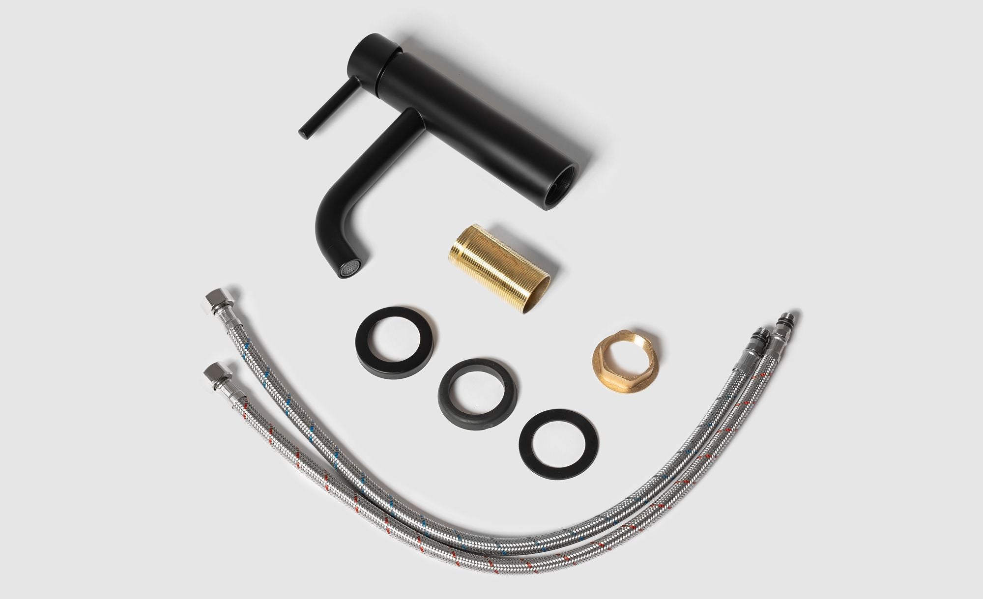 Baterie lavoar Rea Calani Nexos, negru mat