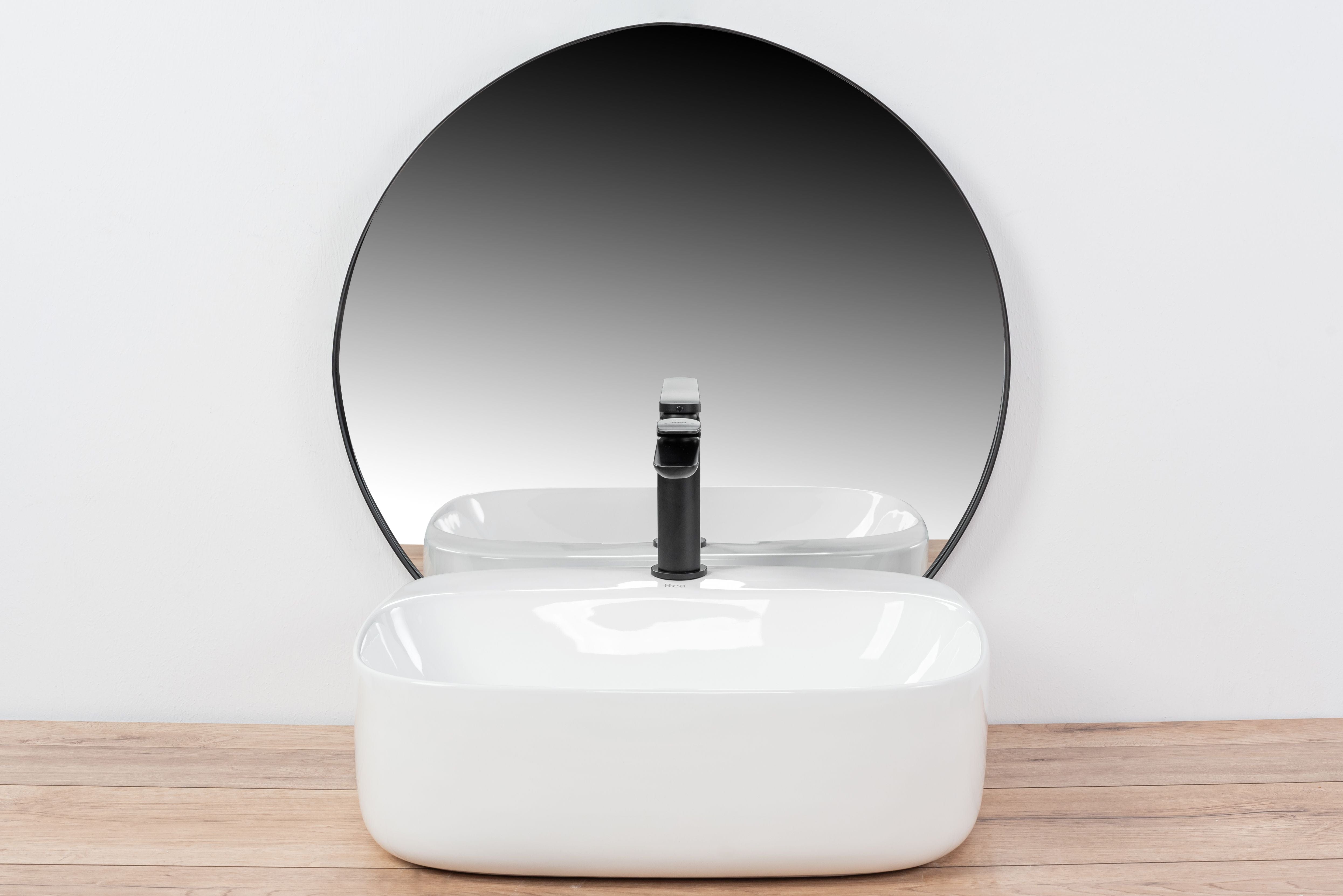 Baterie lavoar Rea Creek Low, negru mat