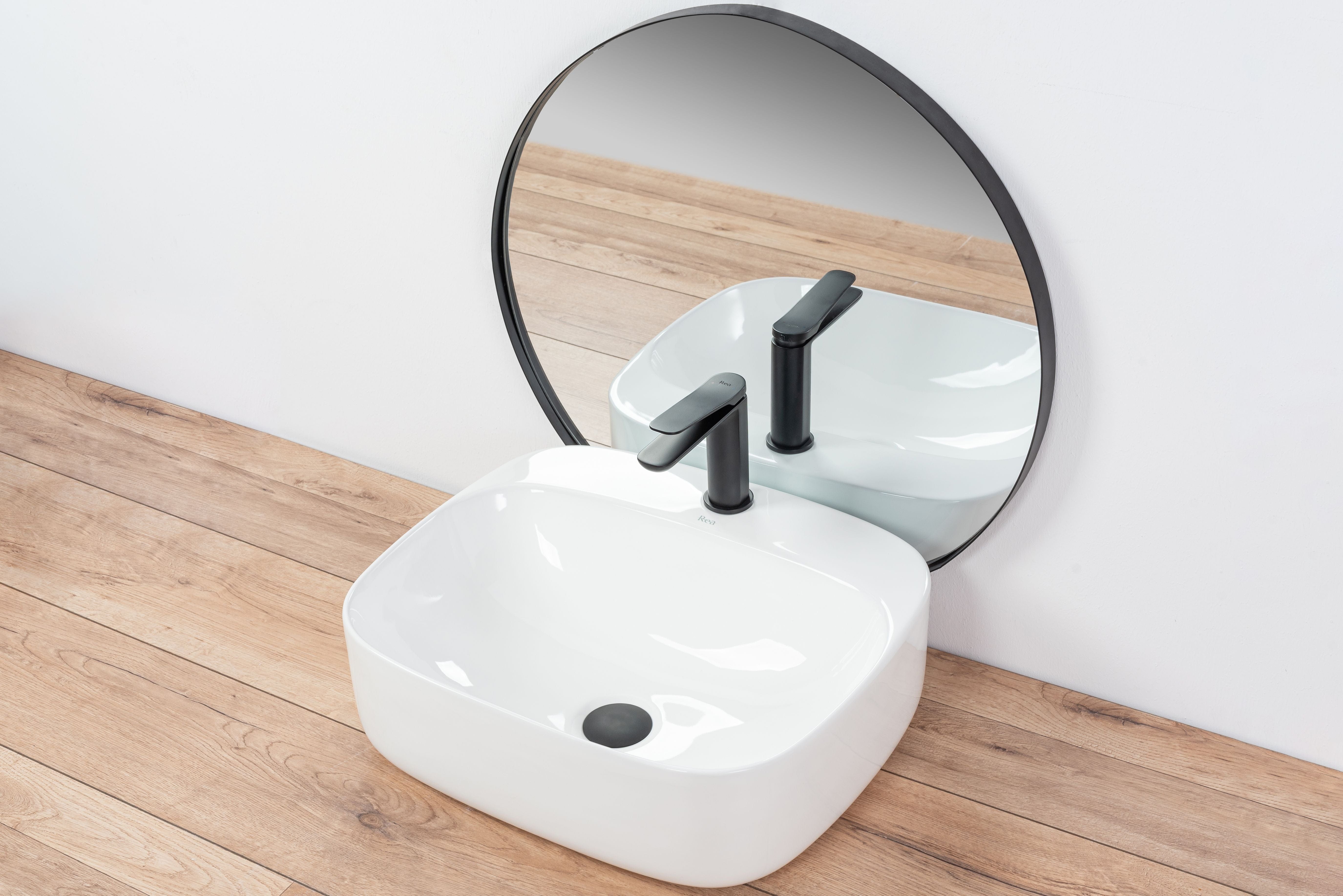 Baterie lavoar Rea Creek Low, negru mat