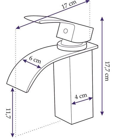 Baterie lavoar Rea Falcon 18, argintiu lucios