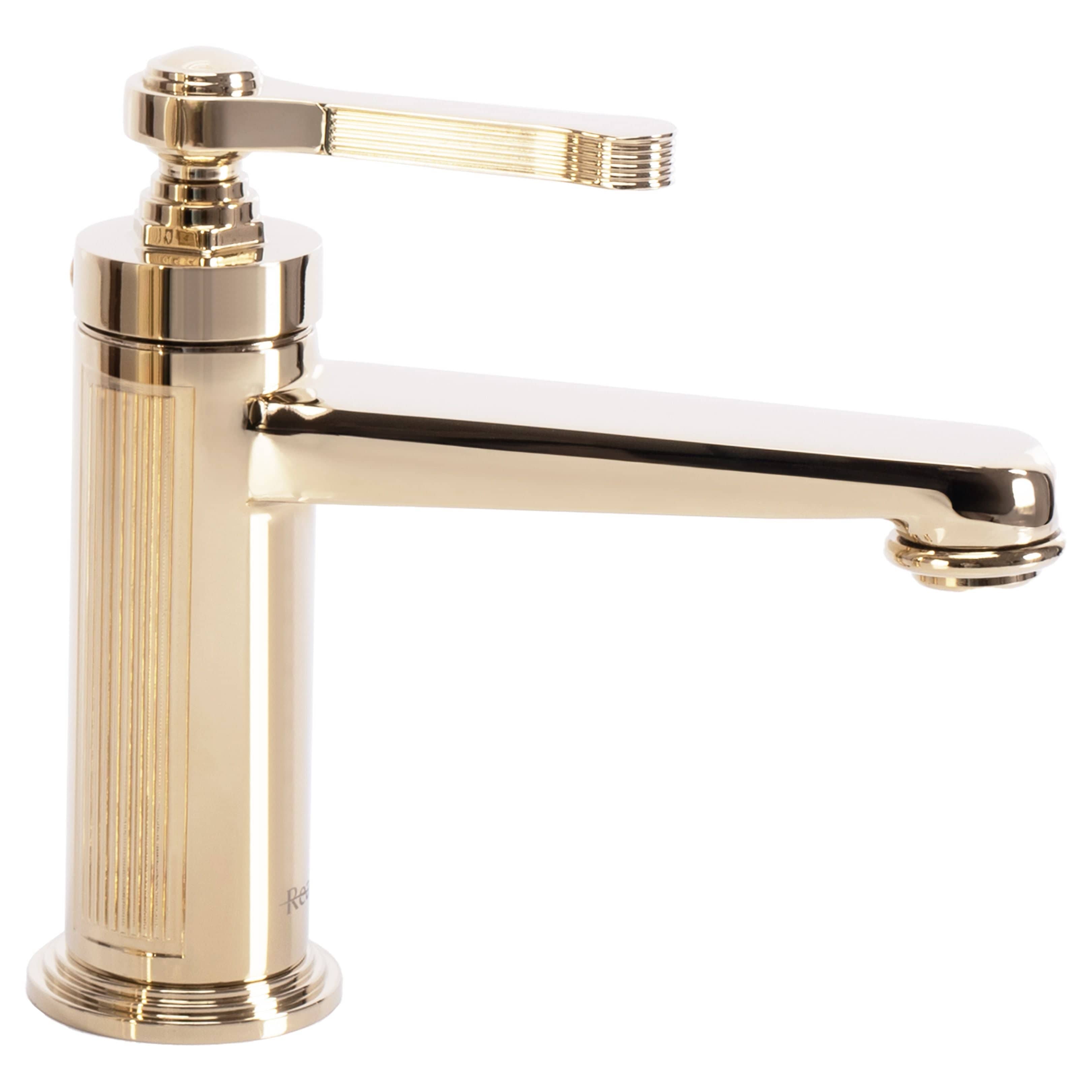 Baterie lavoar Rea Monaco Low, auriu lucios