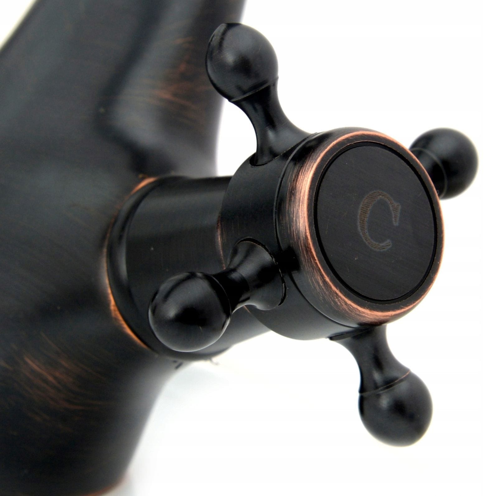 Baterie lavoar Rea Retro Old, negru mat