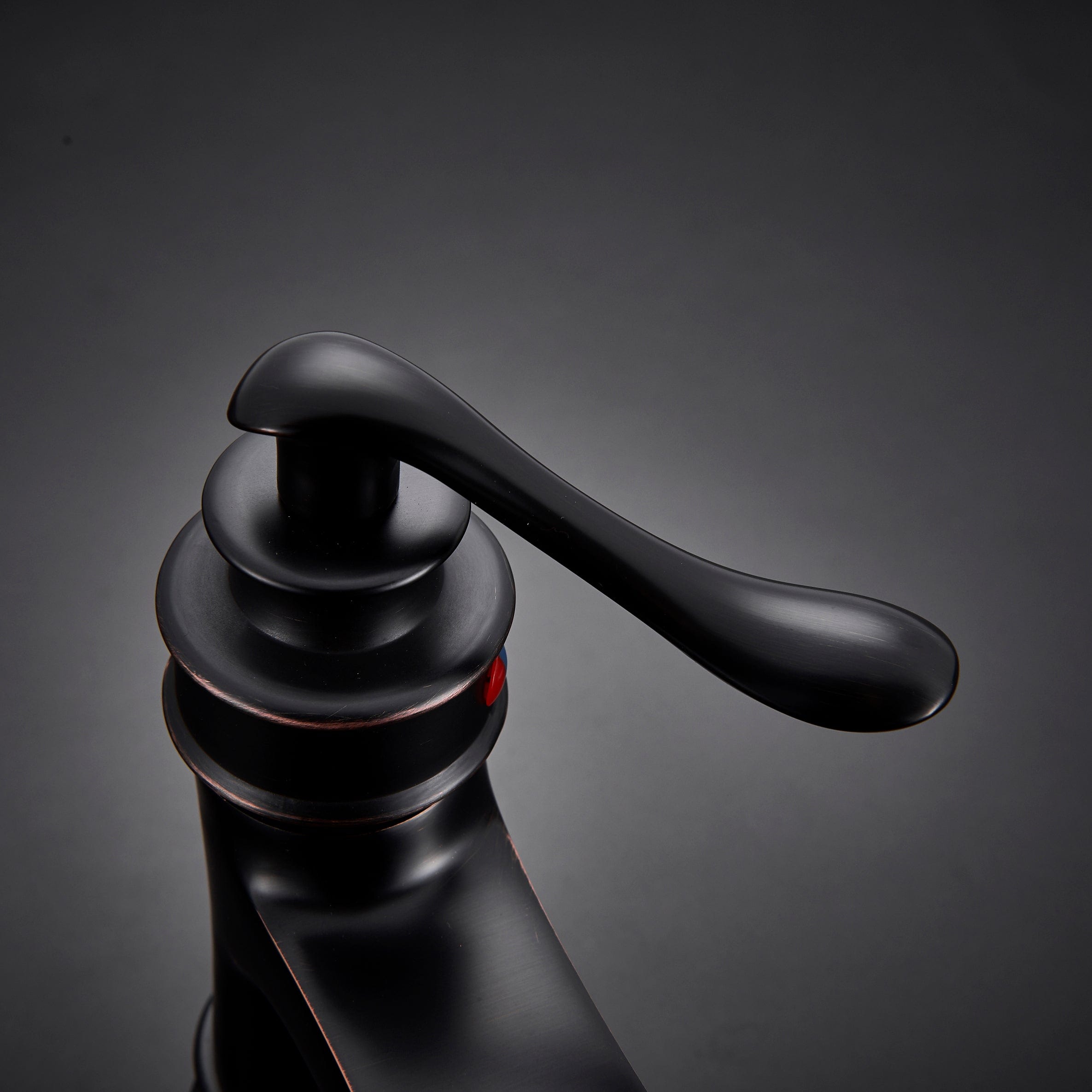 Baterie lavoar retro Stehen, neagra, montare pe chiuveta, cod 1341