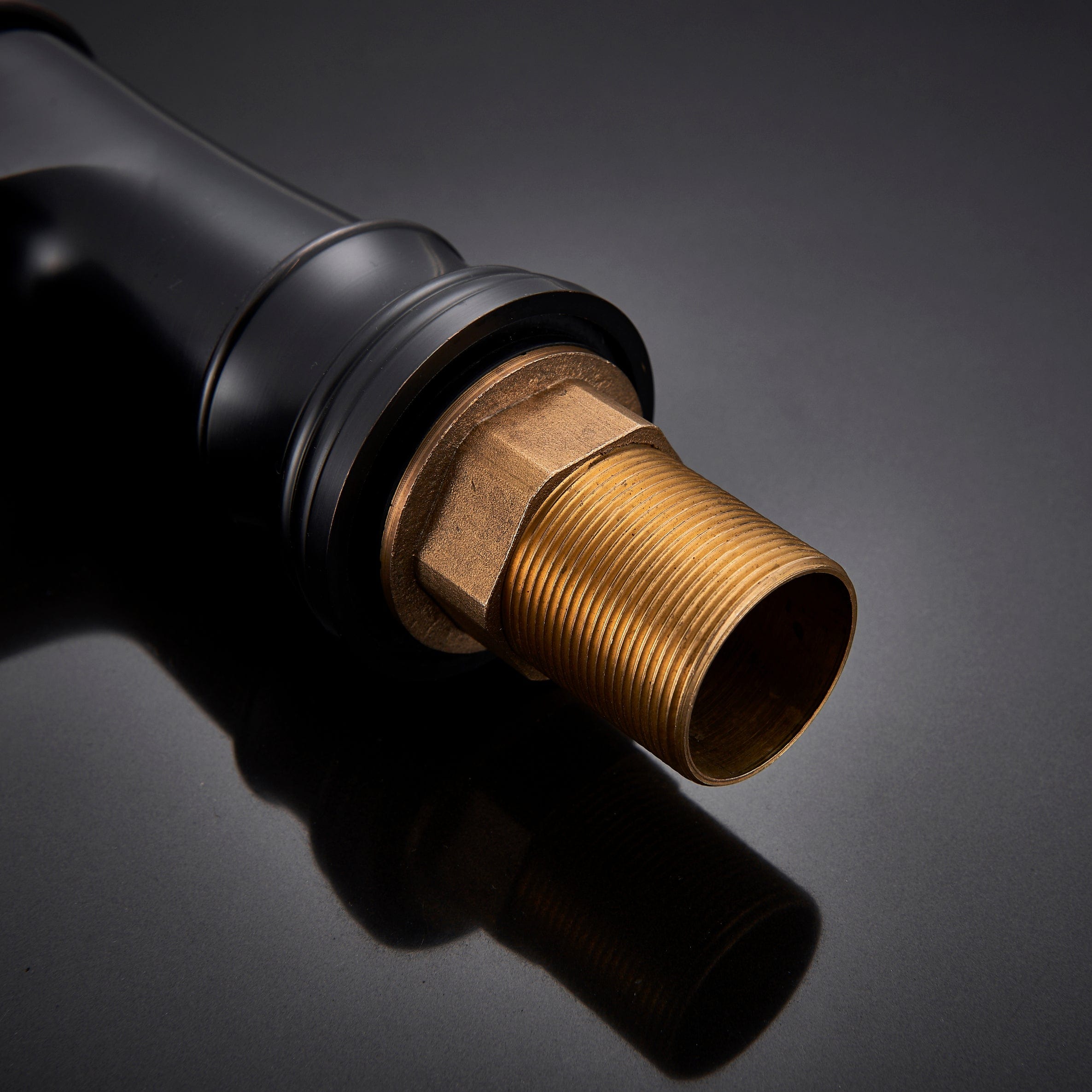 Baterie lavoar retro Stehen, neagra, montare pe chiuveta, cod 1341