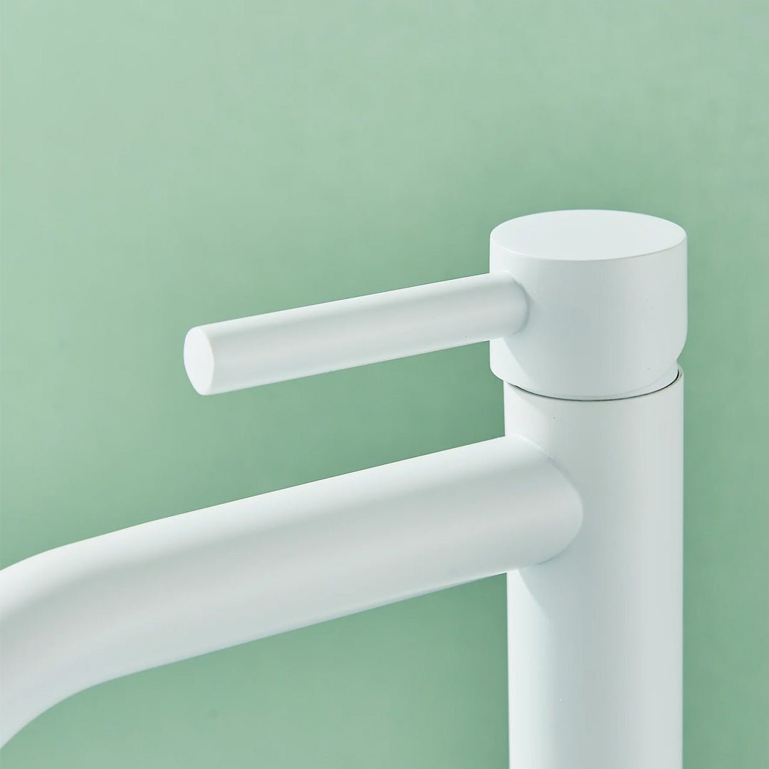 Baterie lavoar slim, cu montare in blat, alb mat, cod 1699