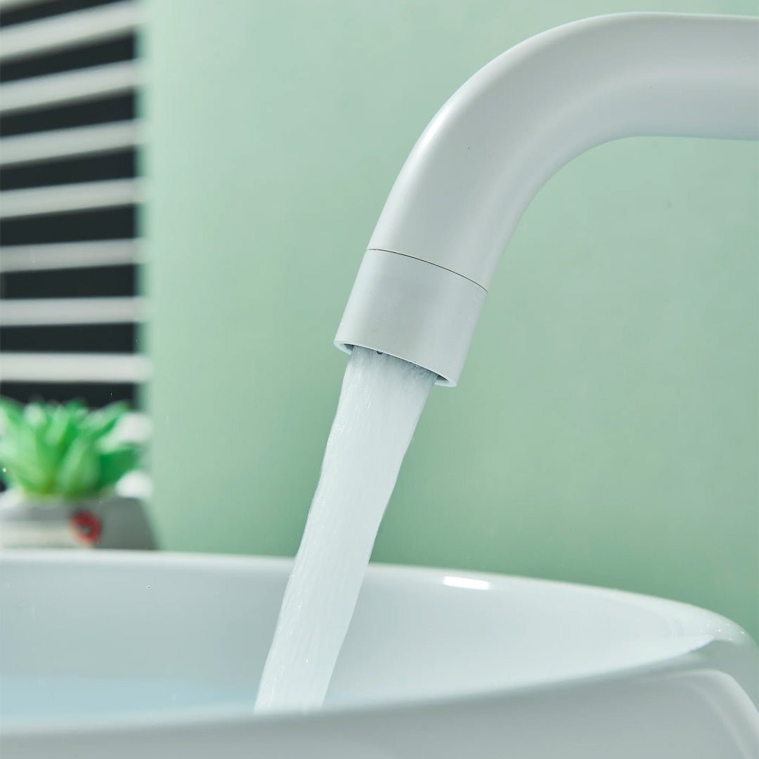 Baterie lavoar slim, cu montare in blat, alb mat, cod 1699