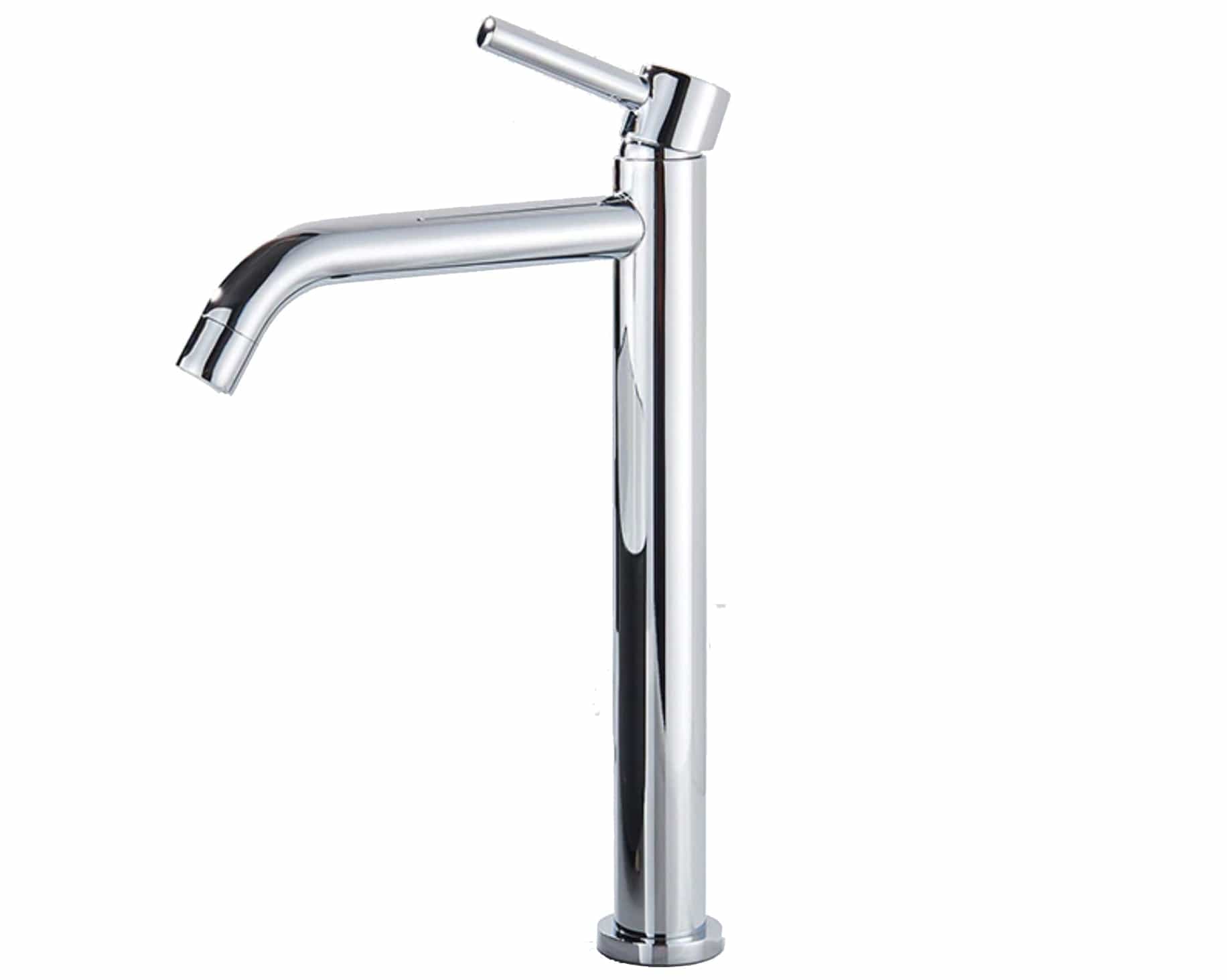 Baterie lavoar slim, cu montare in blat, argintiu cromat, cod 1200