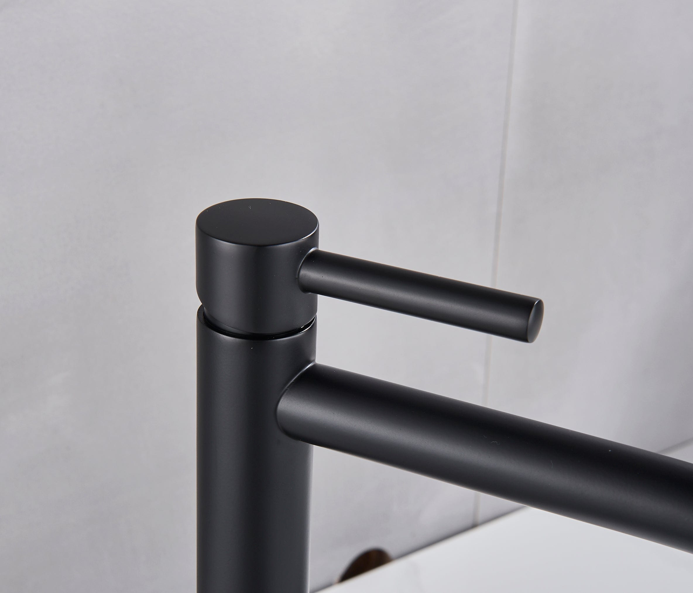 Baterie lavoar slim, cu montare in blat, negru mat, cod 1275