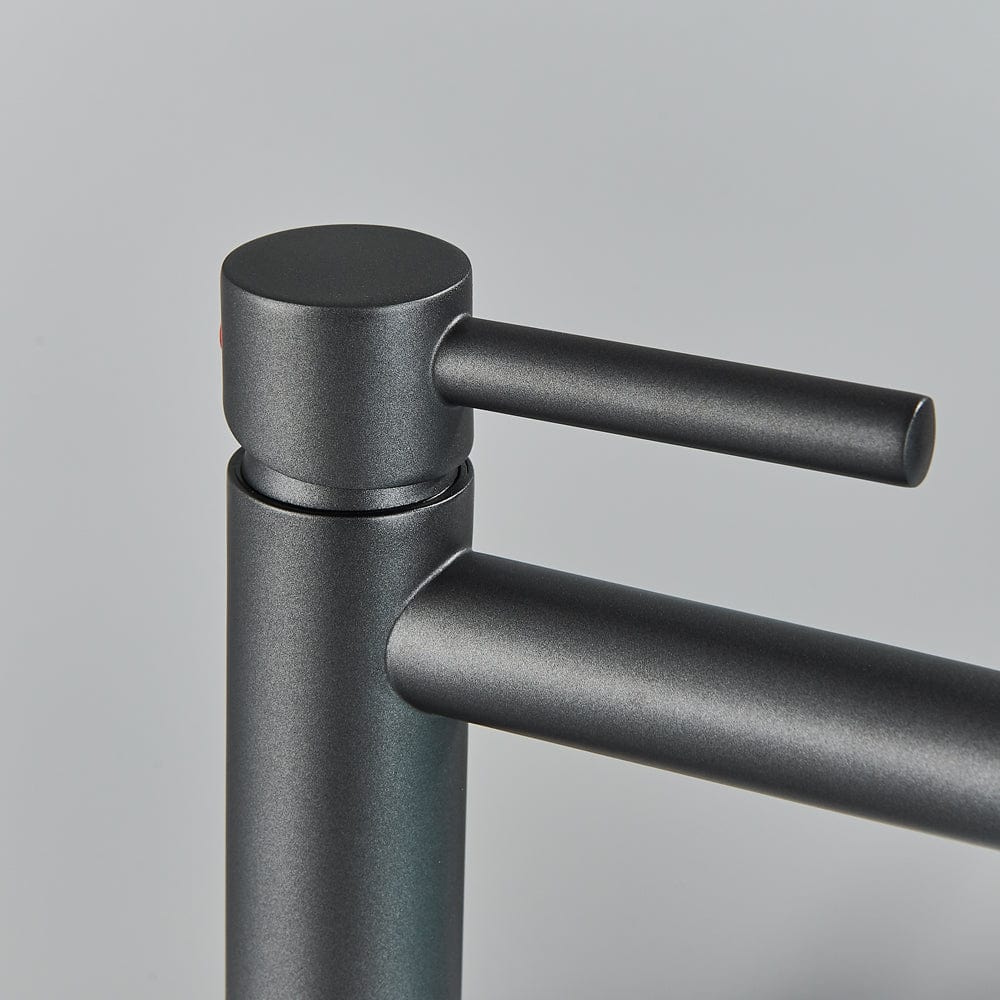 Baterie lavoar slim, cu montare pe blat, gri antracit, cod 1540