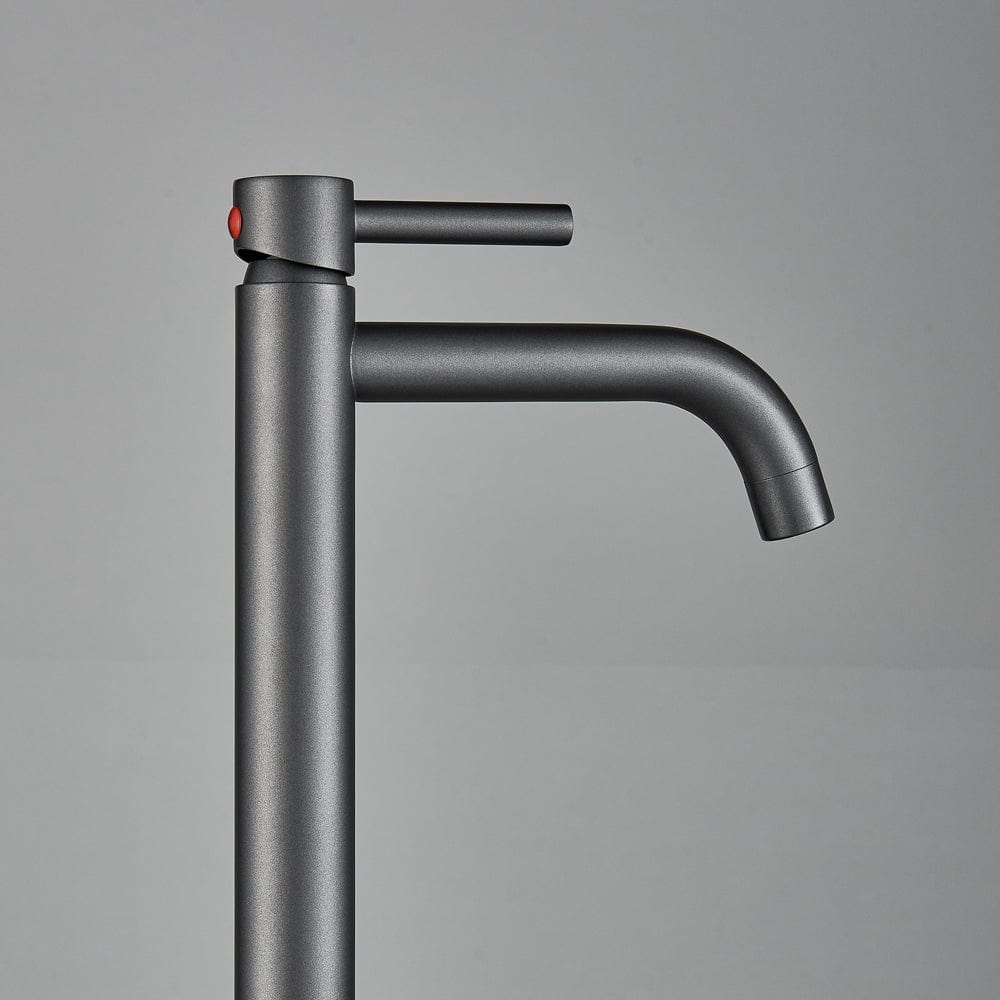 Baterie lavoar slim, cu montare pe blat, gri antracit, cod 1540