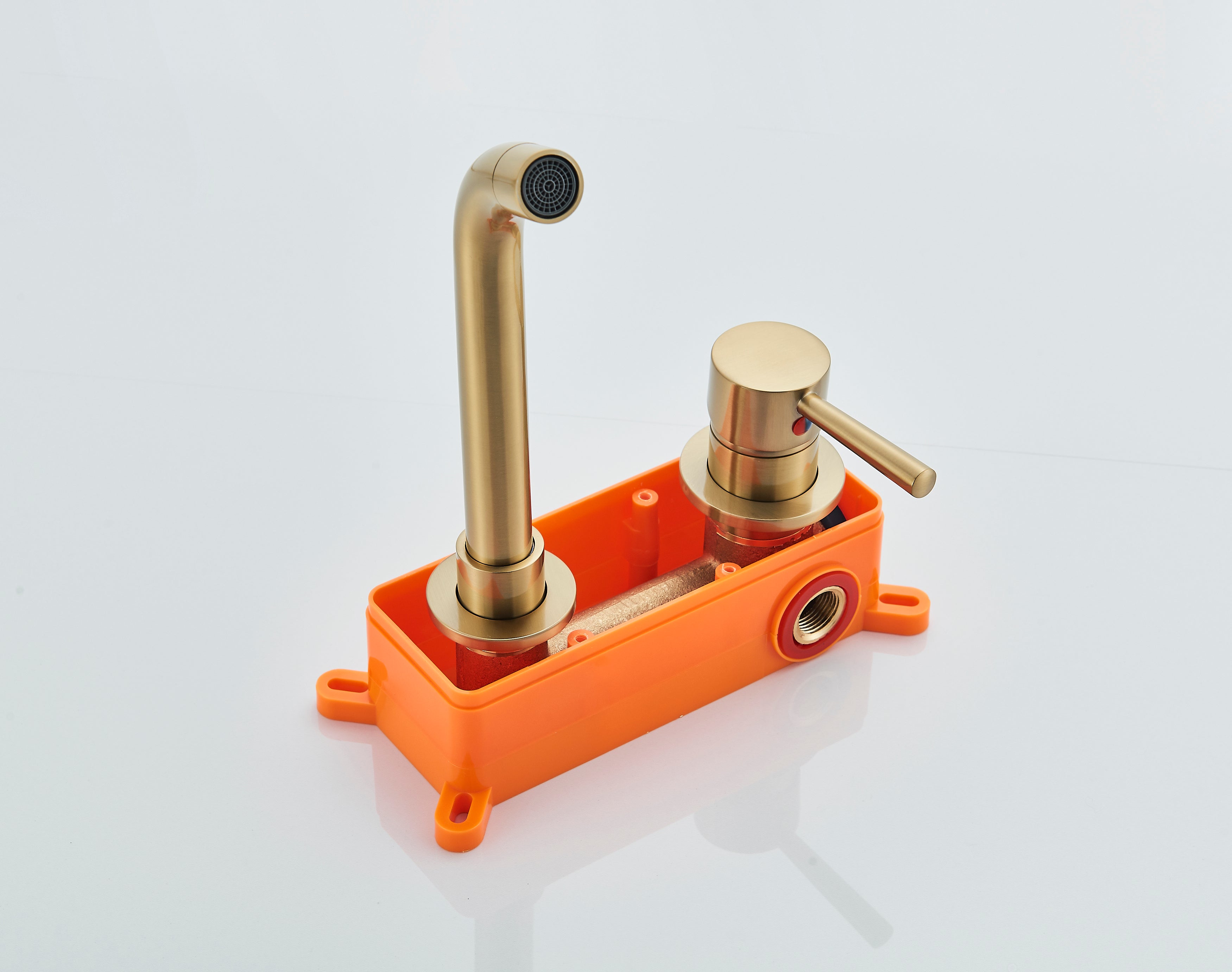 Baterie lavoar Stev aurie cu montare in perete, cod 1202