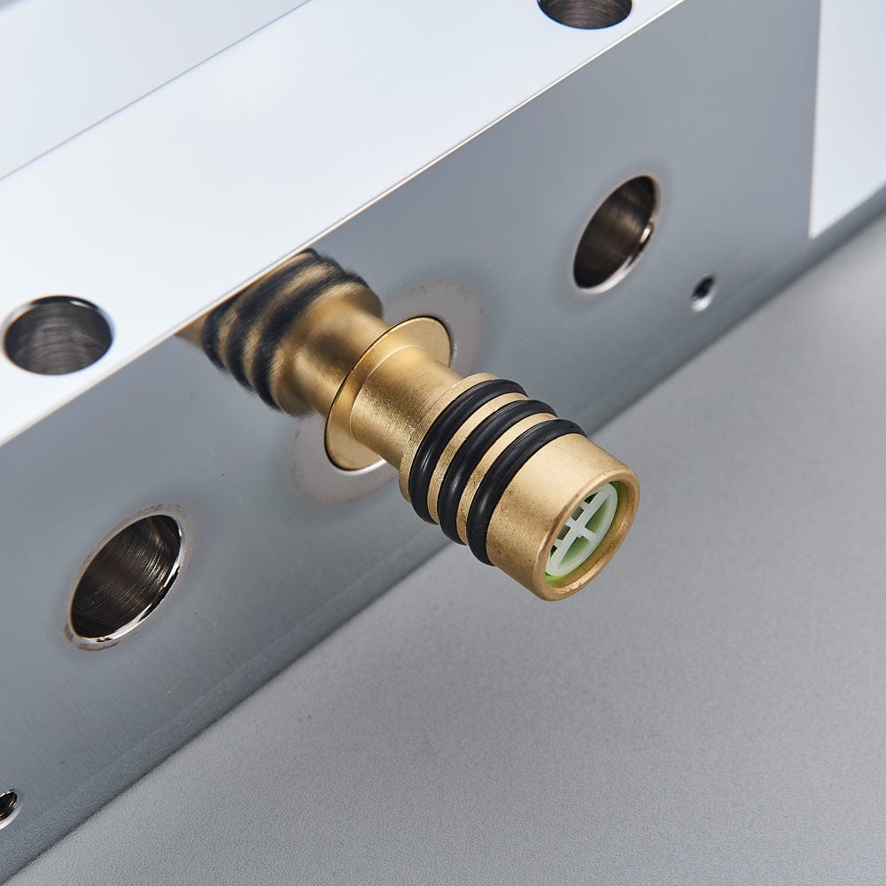 Baterie lavoar Waterfall, argintiu cromat, cu montare in perete, tip cascada, cod 1516