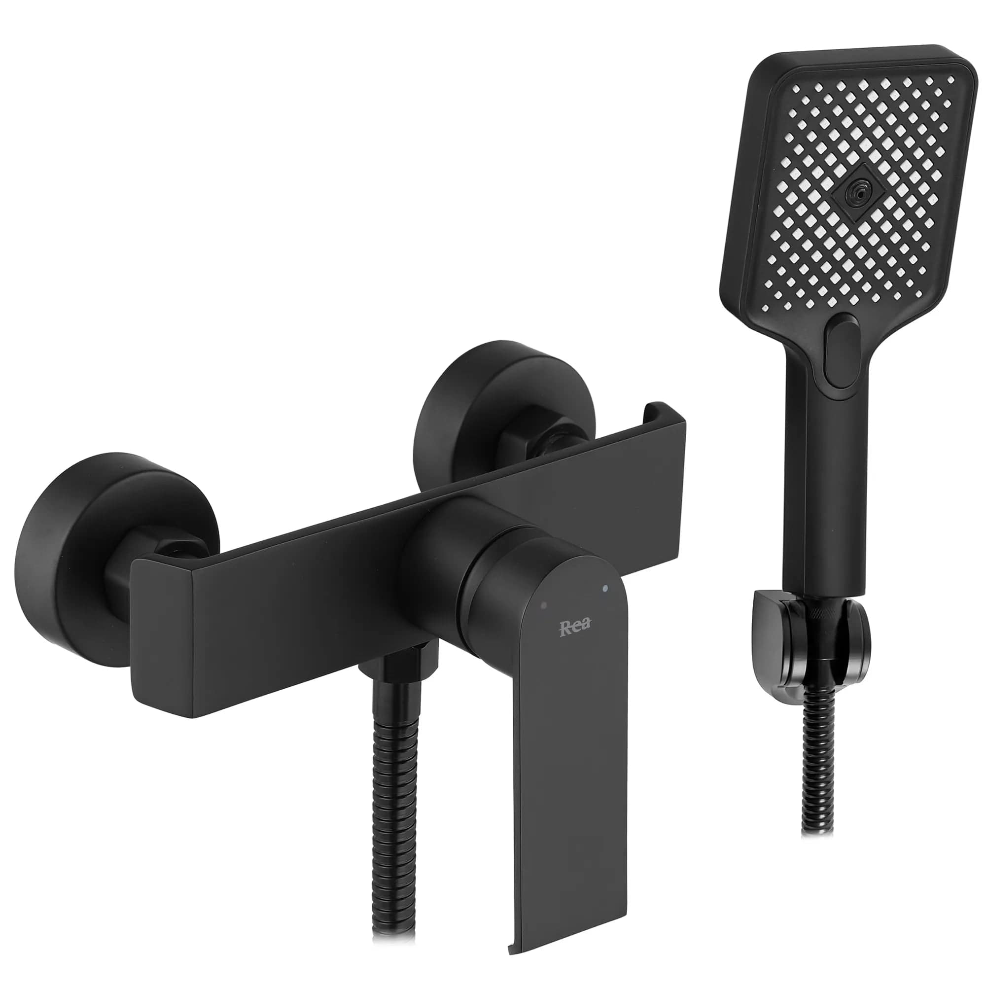 Baterie pentru duș Rea Hass, negru mat
