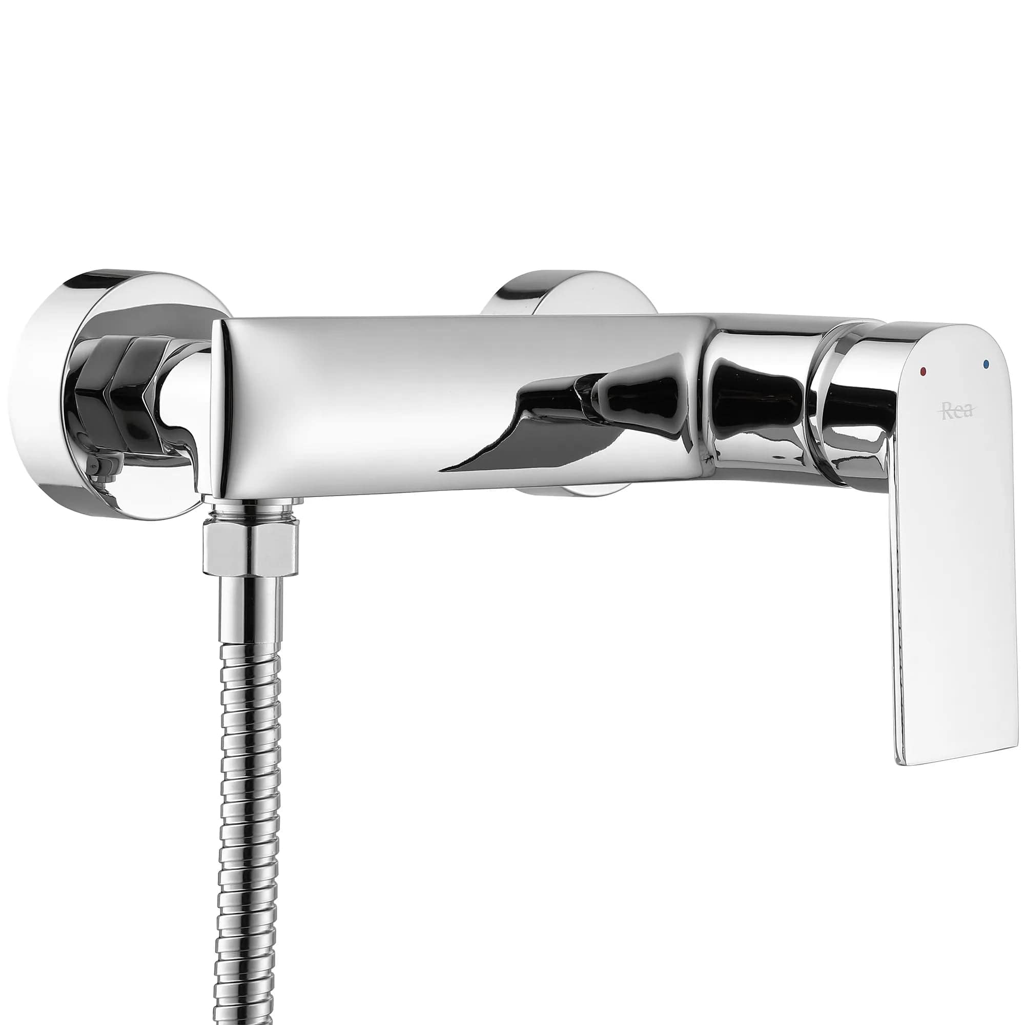 Baterie pentru duș Rea Veneta, argintiu lucios