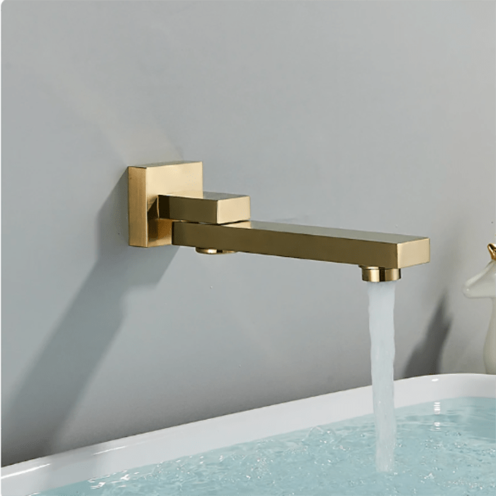 Baterie pentru lavoar, încastrată în perete, auriu, cod 1177