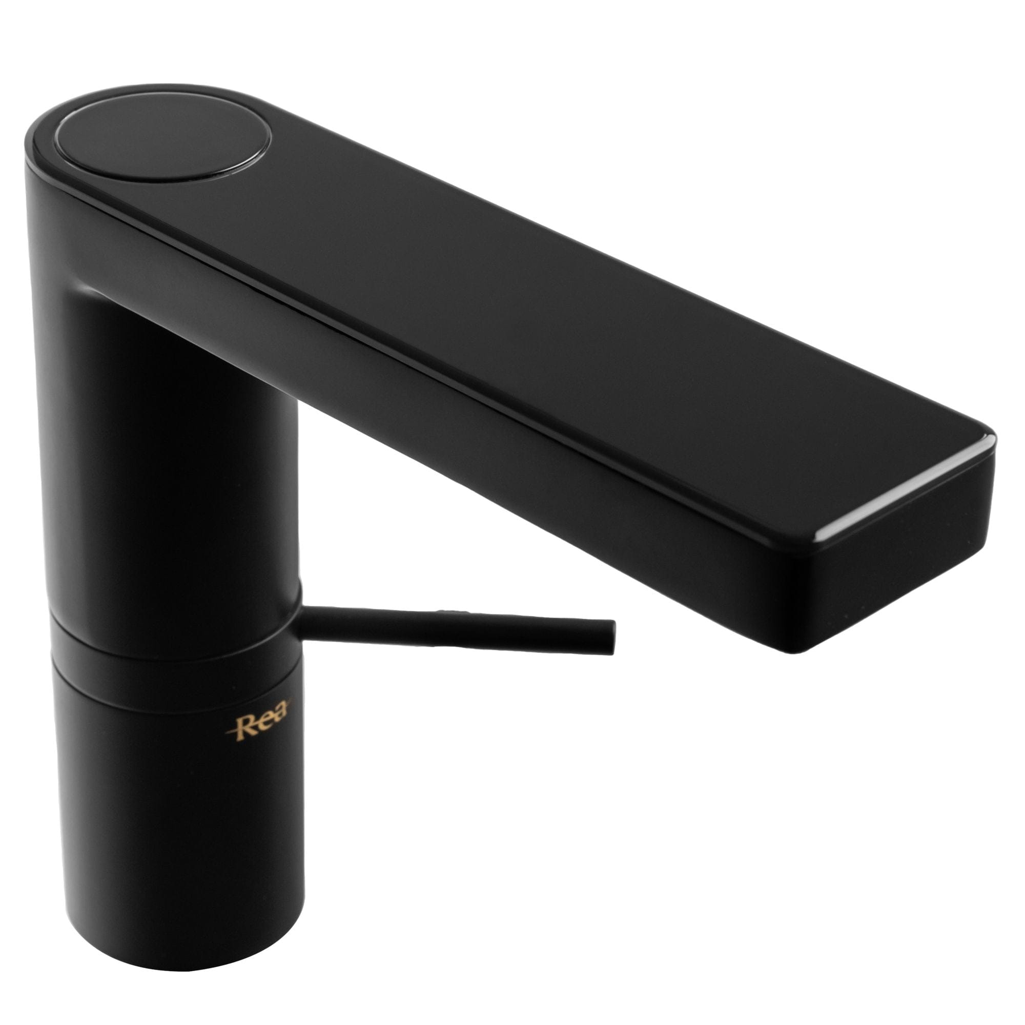 Baterie pentru lavoar Rea Amar Low, cu afisaj digital, negru mat