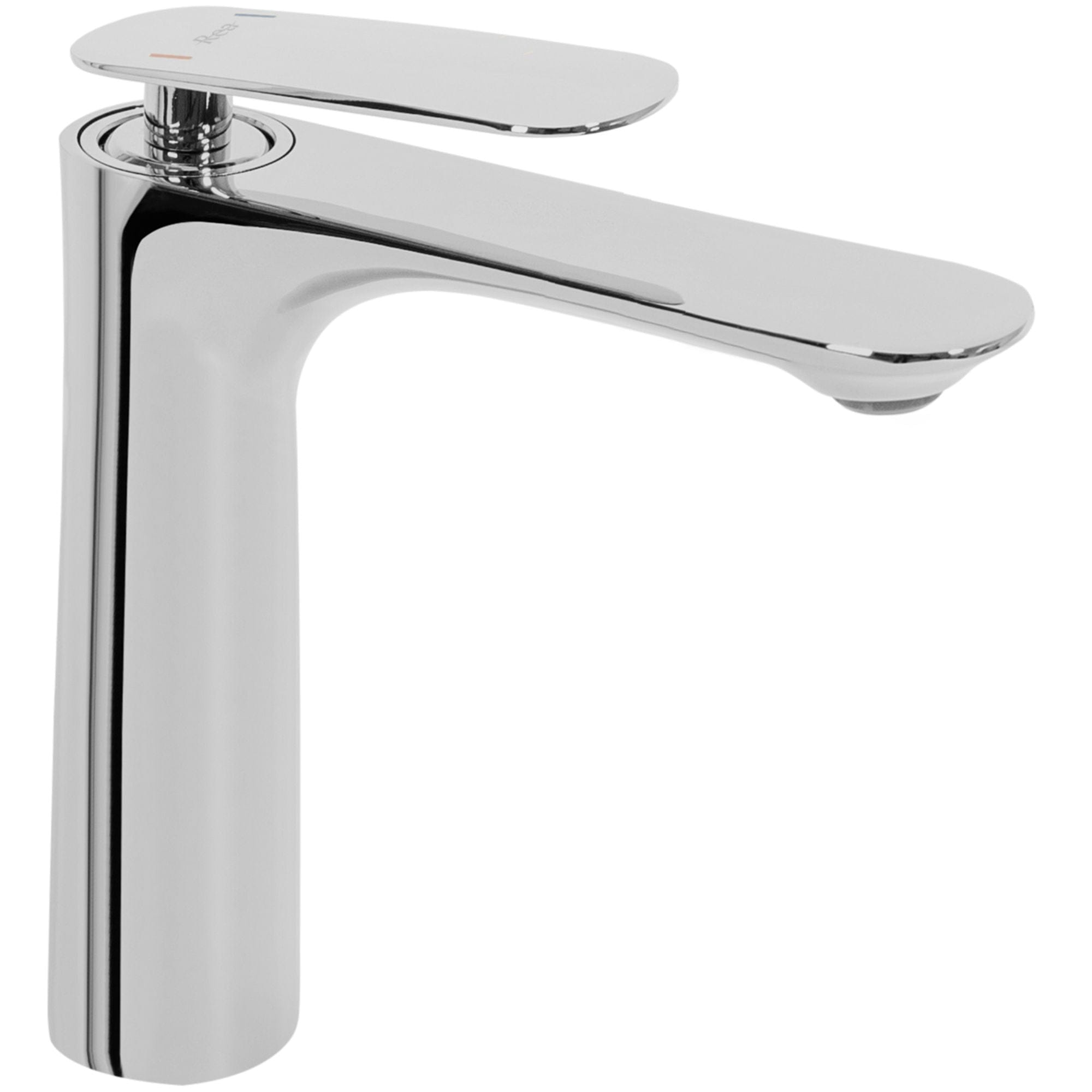 Baterie pentru lavoar Rea Berg Low, argintiu lucios