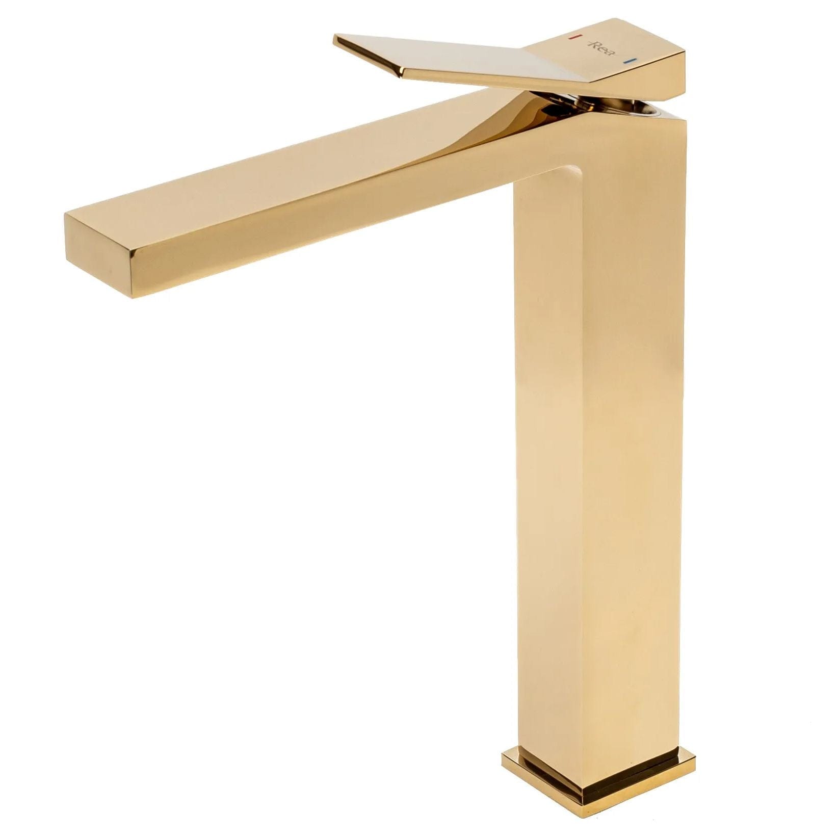 Baterie pentru lavoar Rea Duet, auriu lucios