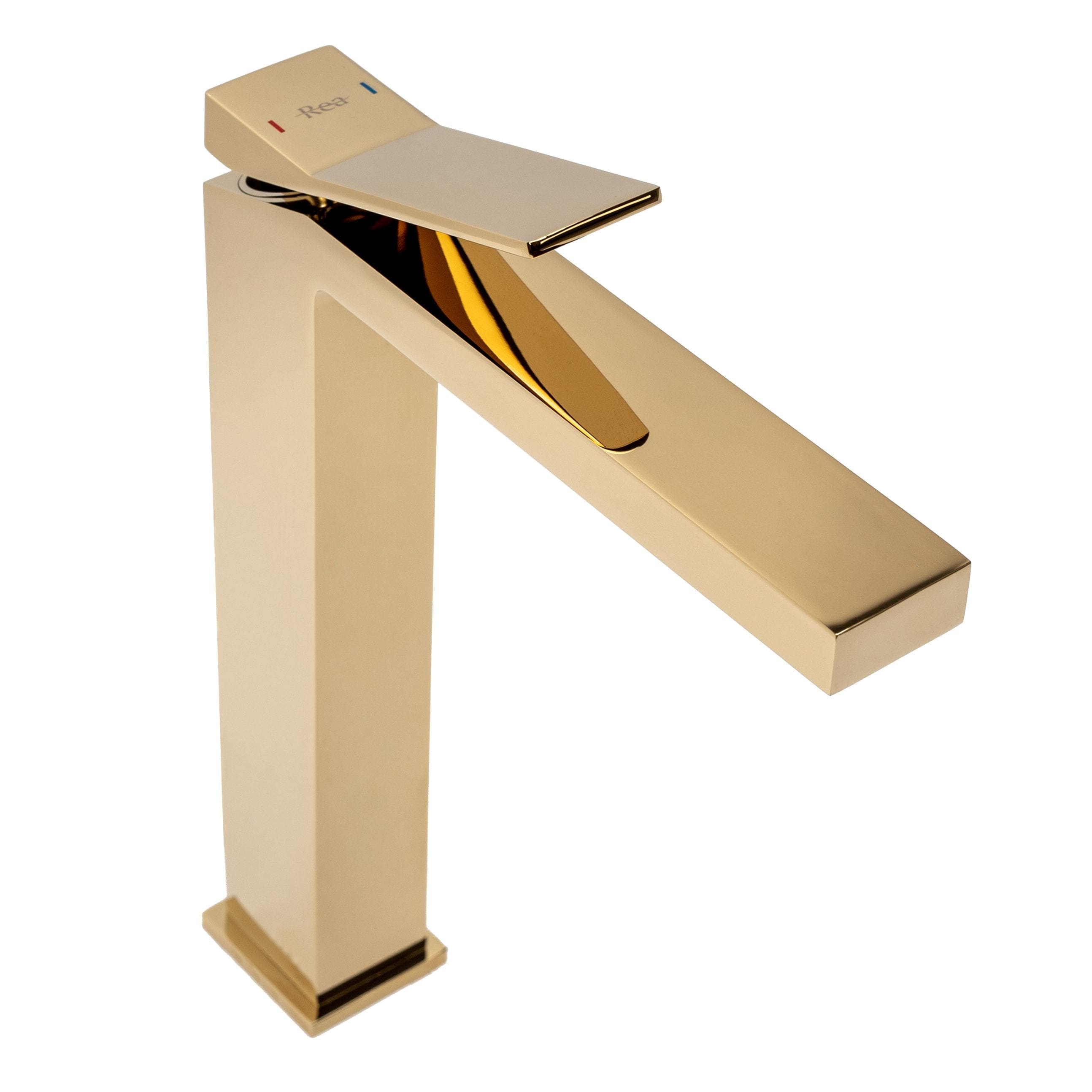 Baterie pentru lavoar Rea Duet, auriu lucios