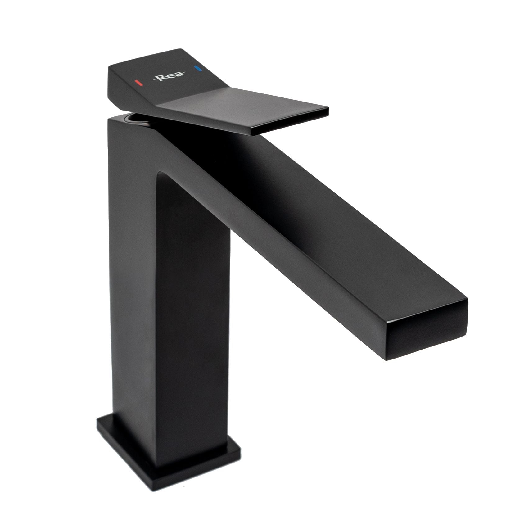 Baterie pentru lavoar Rea Duet Low, negru mat