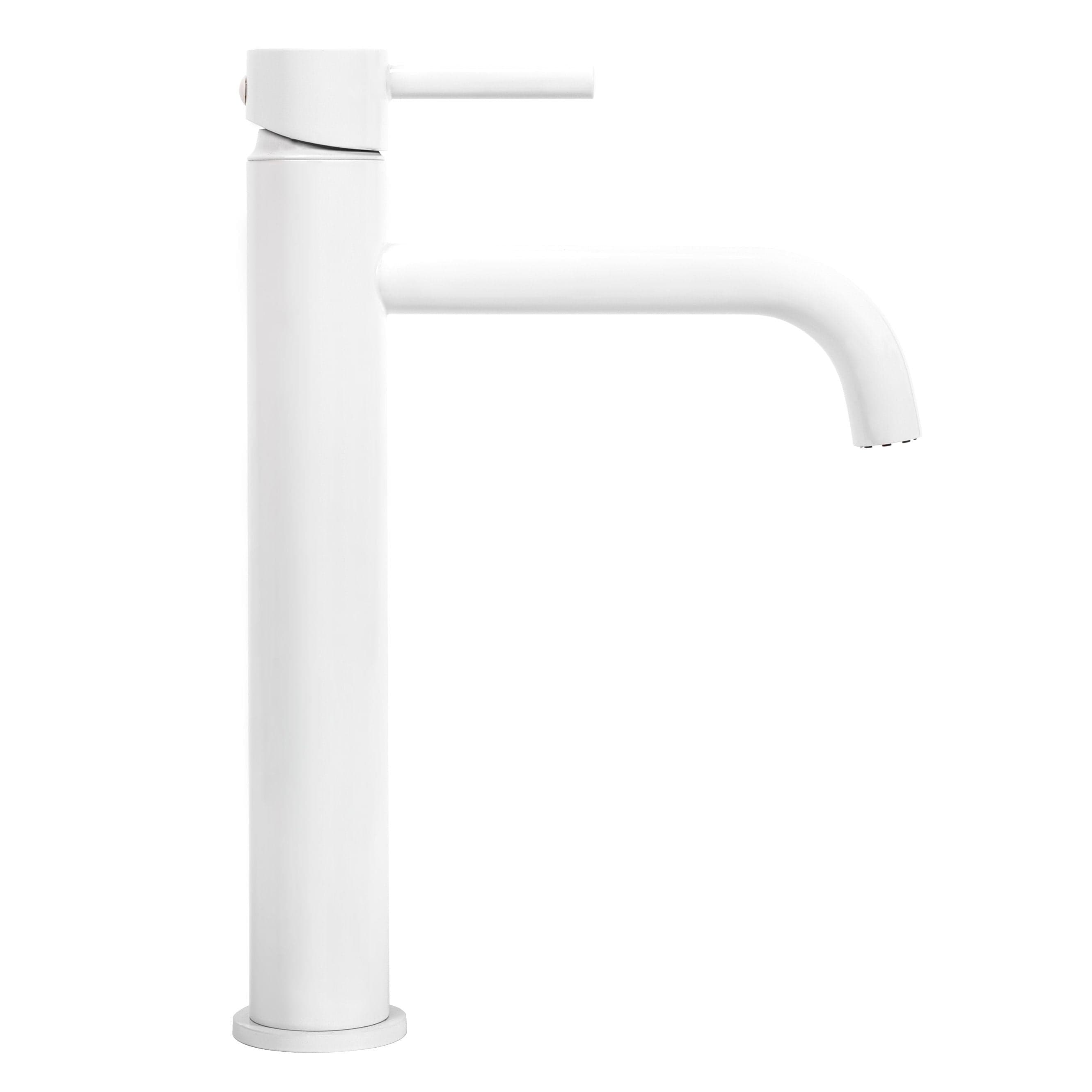 Baterie pentru lavoar Rea Lungo High, alb mat