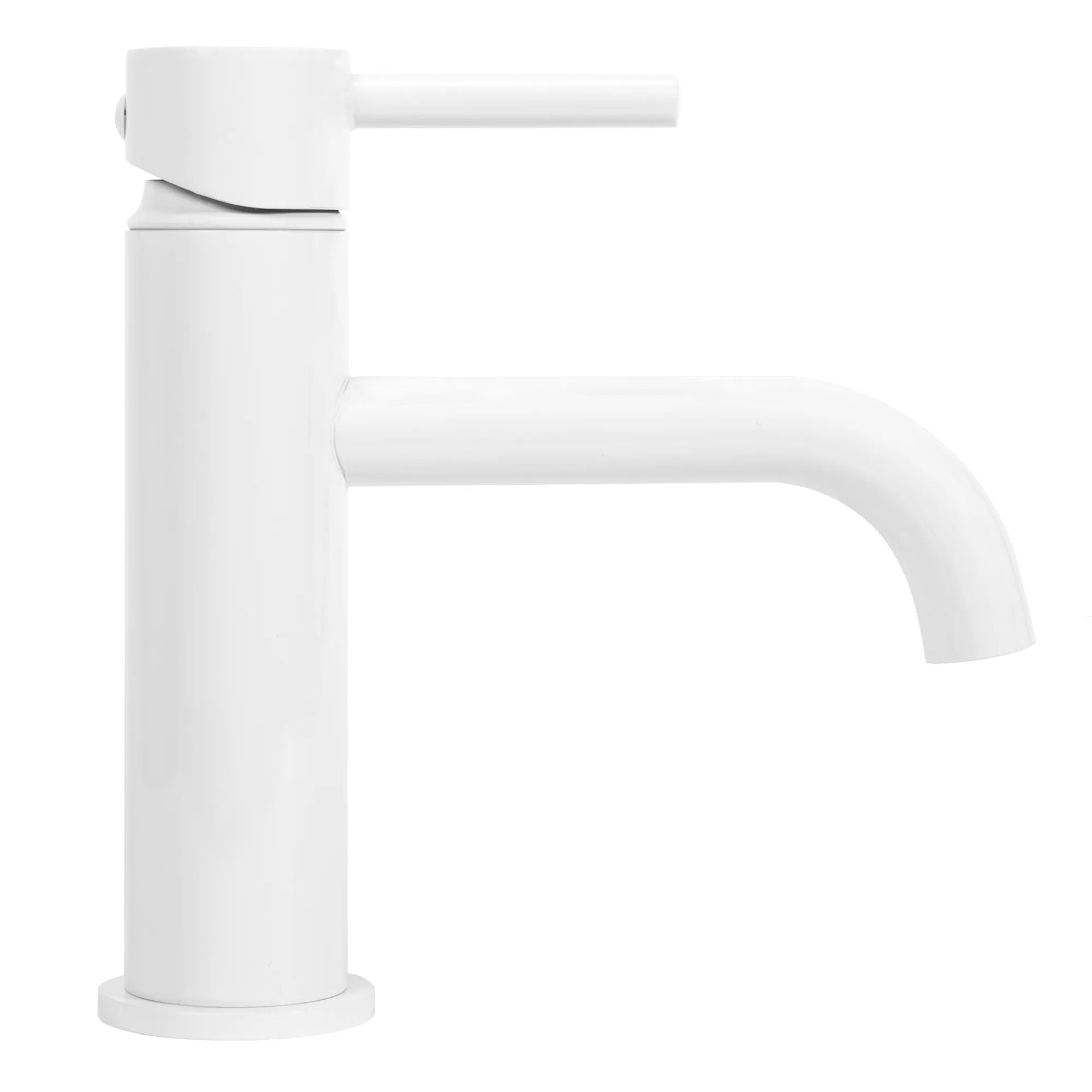 Baterie pentru lavoar Rea Lungo Low, alb mat