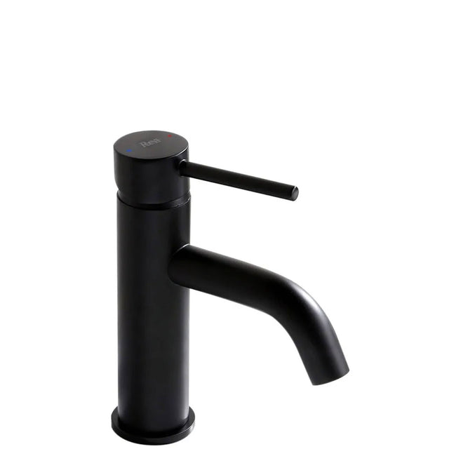 Baterie pentru lavoar Rea Lungo Low, negru mat
