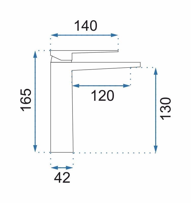 Baterie pentru lavoar Rea Parker nichel