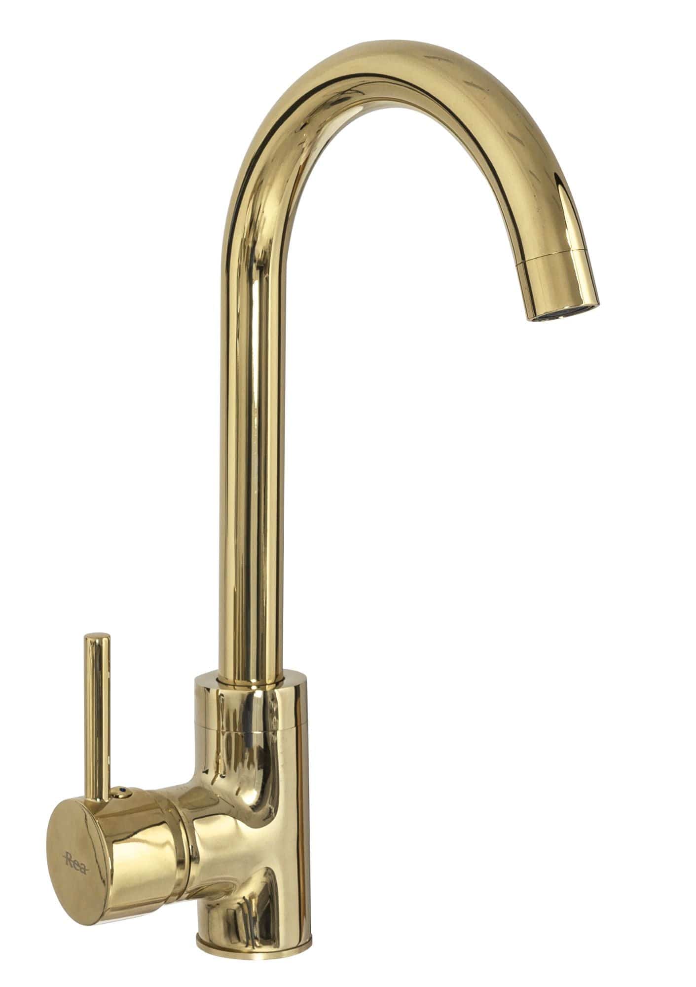 Baterie pentru lavoar Rea Talisa High , auriu lucios