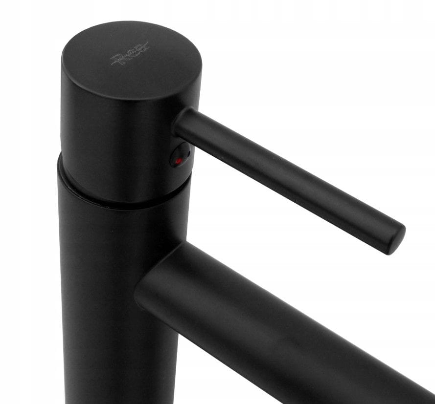 Baterie pentru lavoar Rea Tess High, negru mat