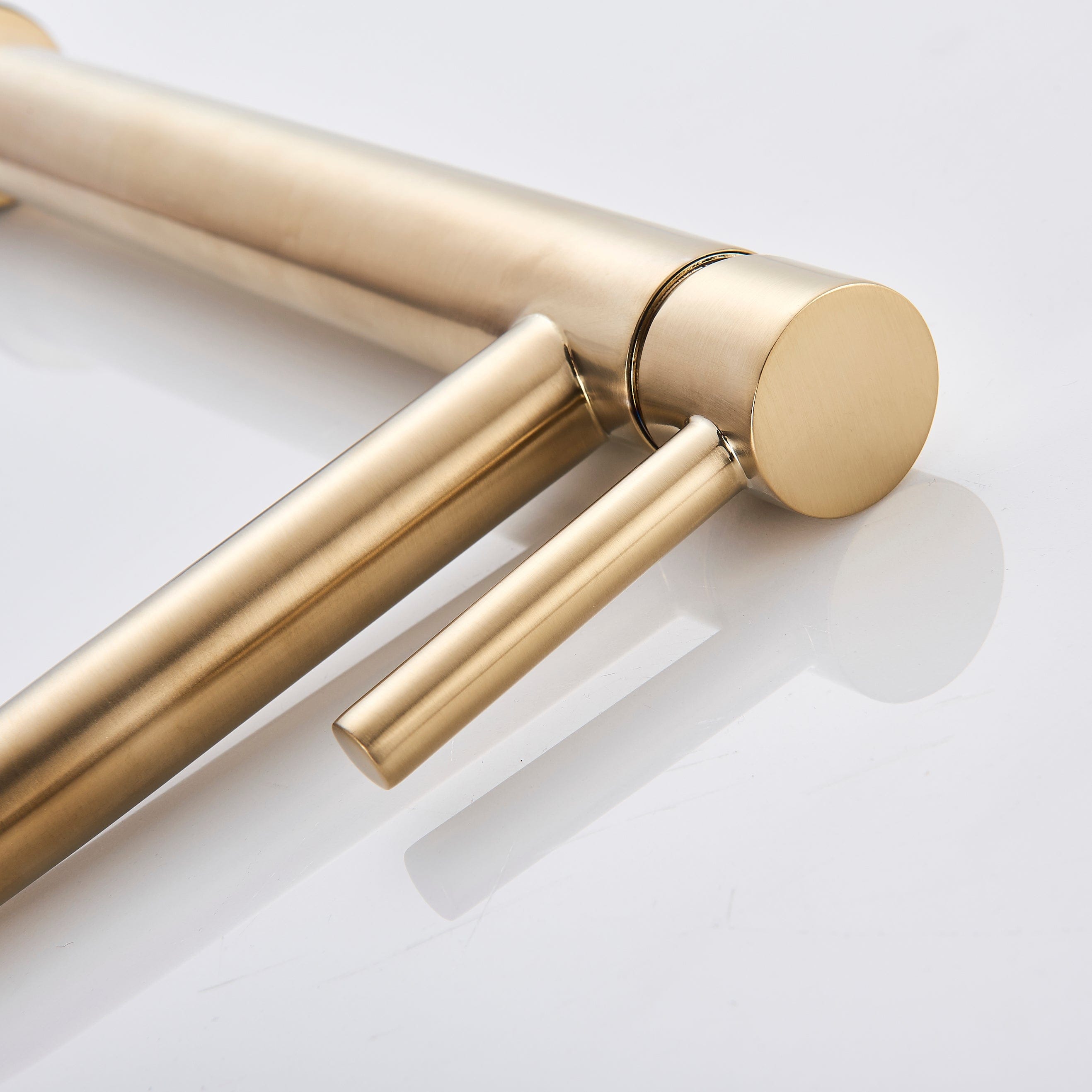 Baterie pentru lavoar slim Wasser Gold, cu montare pe blat, auriu, cod 1372