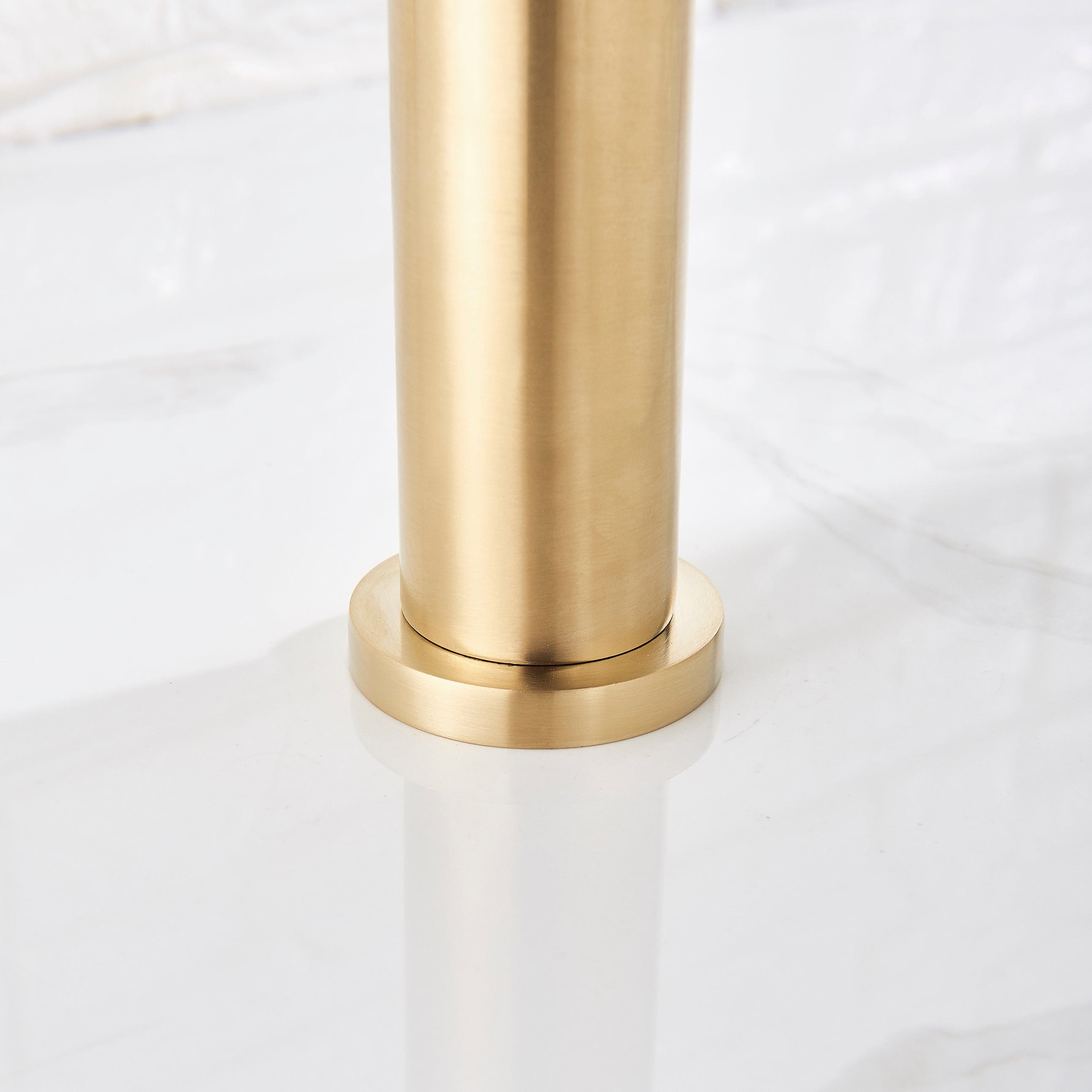 Baterie pentru lavoar slim Wasser Gold, cu montare pe blat, auriu, cod 1372