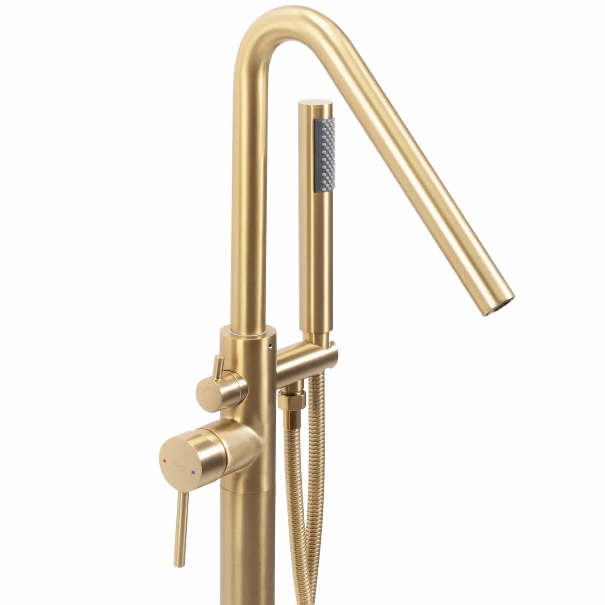 Baterie podea Rea Aras cu cadru rotund, auriu