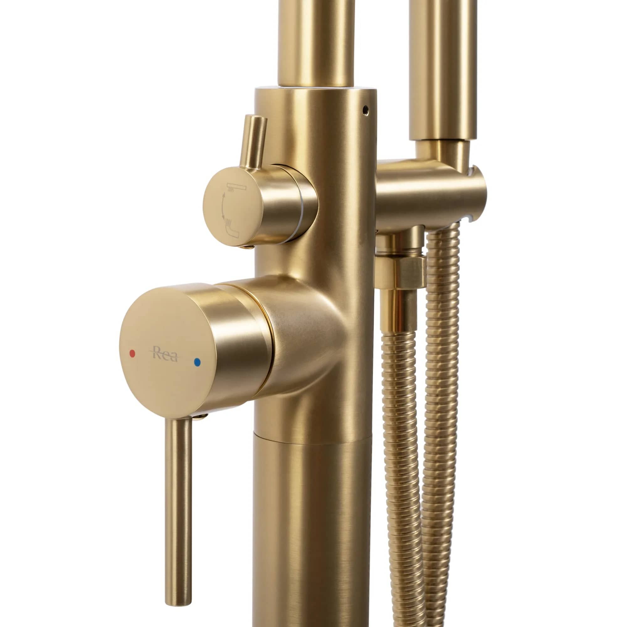 Baterie podea Rea Aras cu cadru rotund, auriu