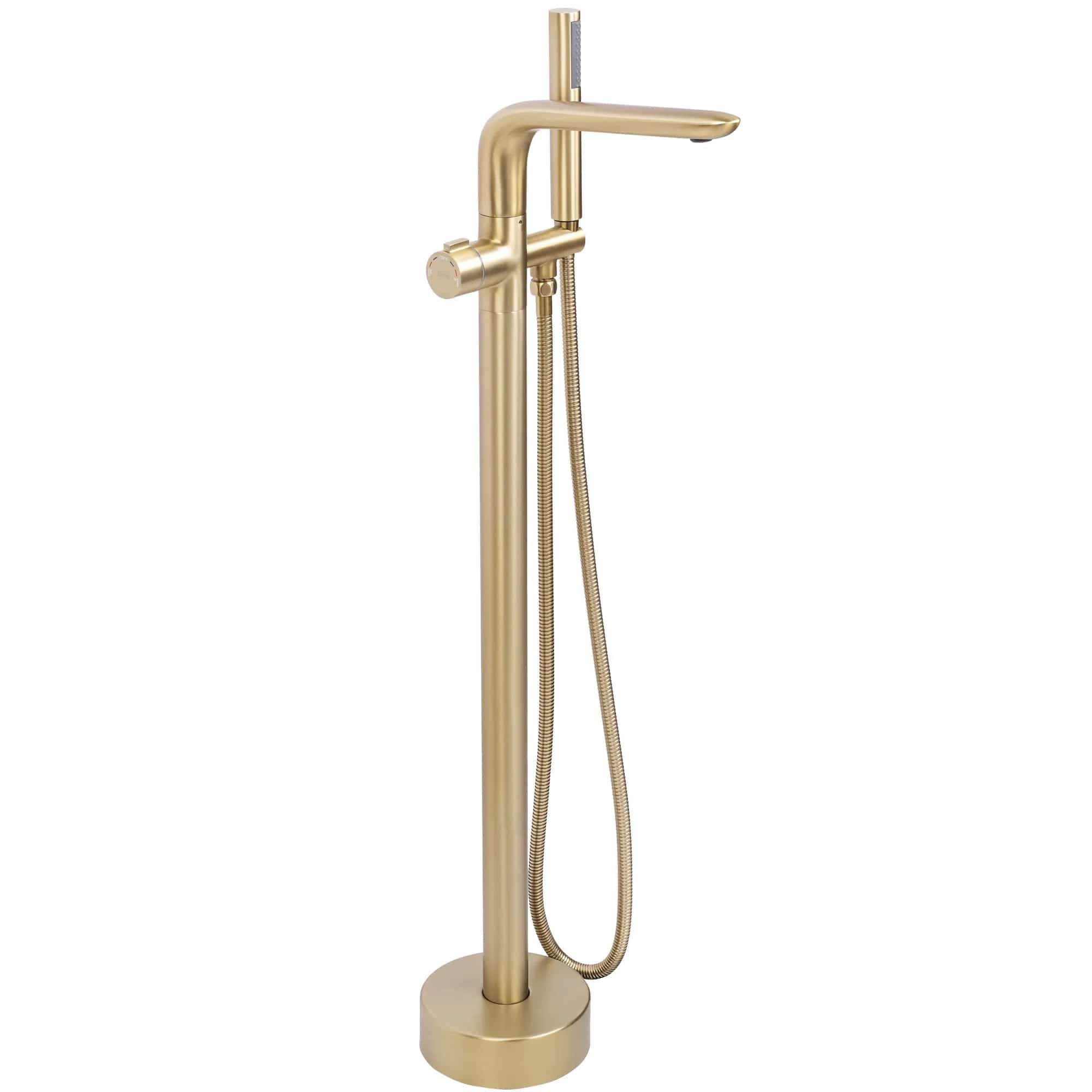 Baterie podea Rea Clark cu cadru semi-rotund, auriu mat