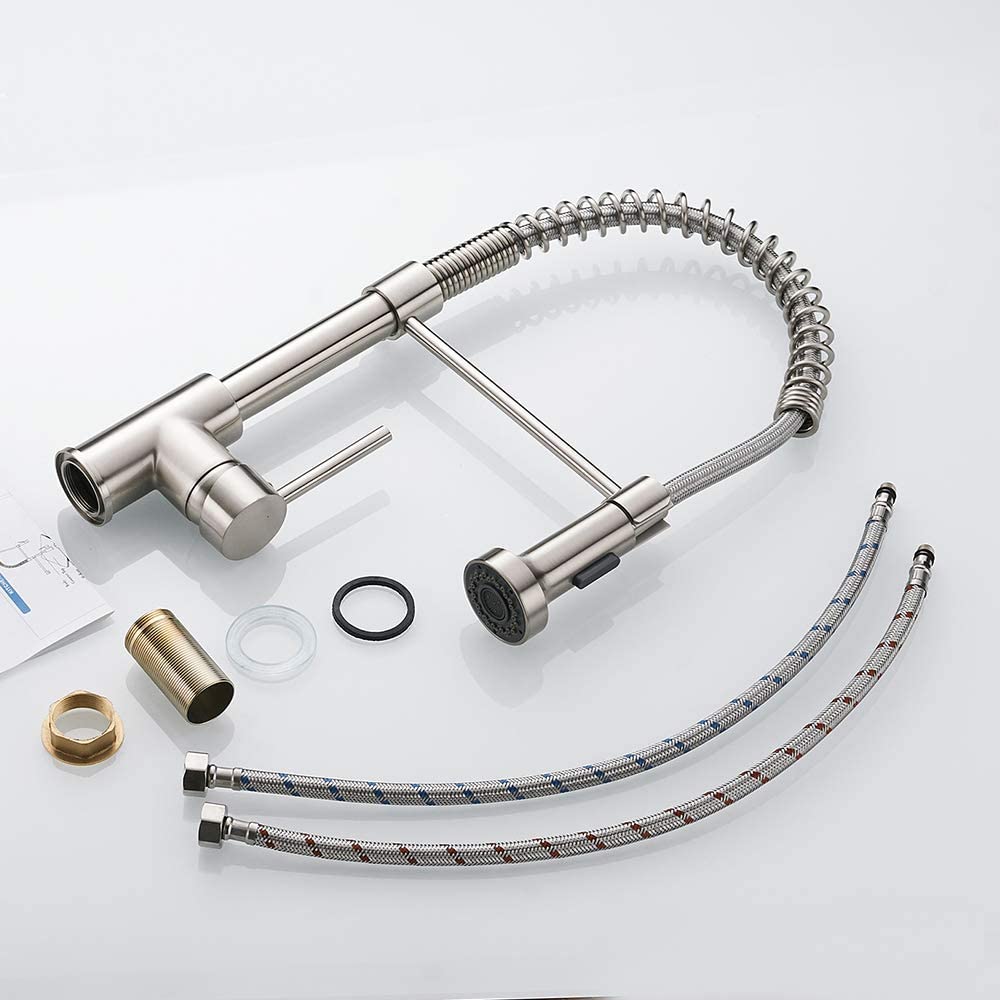 Baterie profesionala, cu dus extractibil, 2 functii de curgere a apei, cod 1270