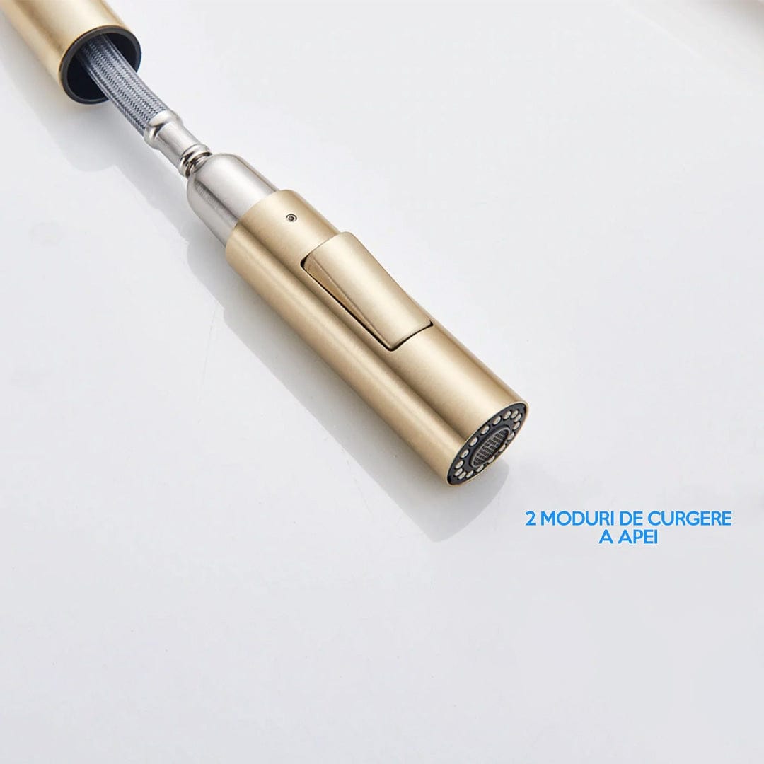 Baterie profesionala, cu dus extractibil, 2 functii de curgere, cod 1234