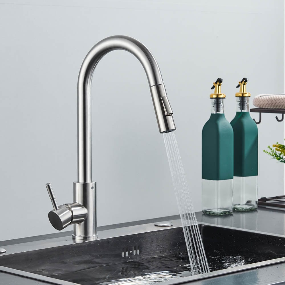 Baterie profesionala, cu dus extractibil, 2 functii de curgere, cod 1462