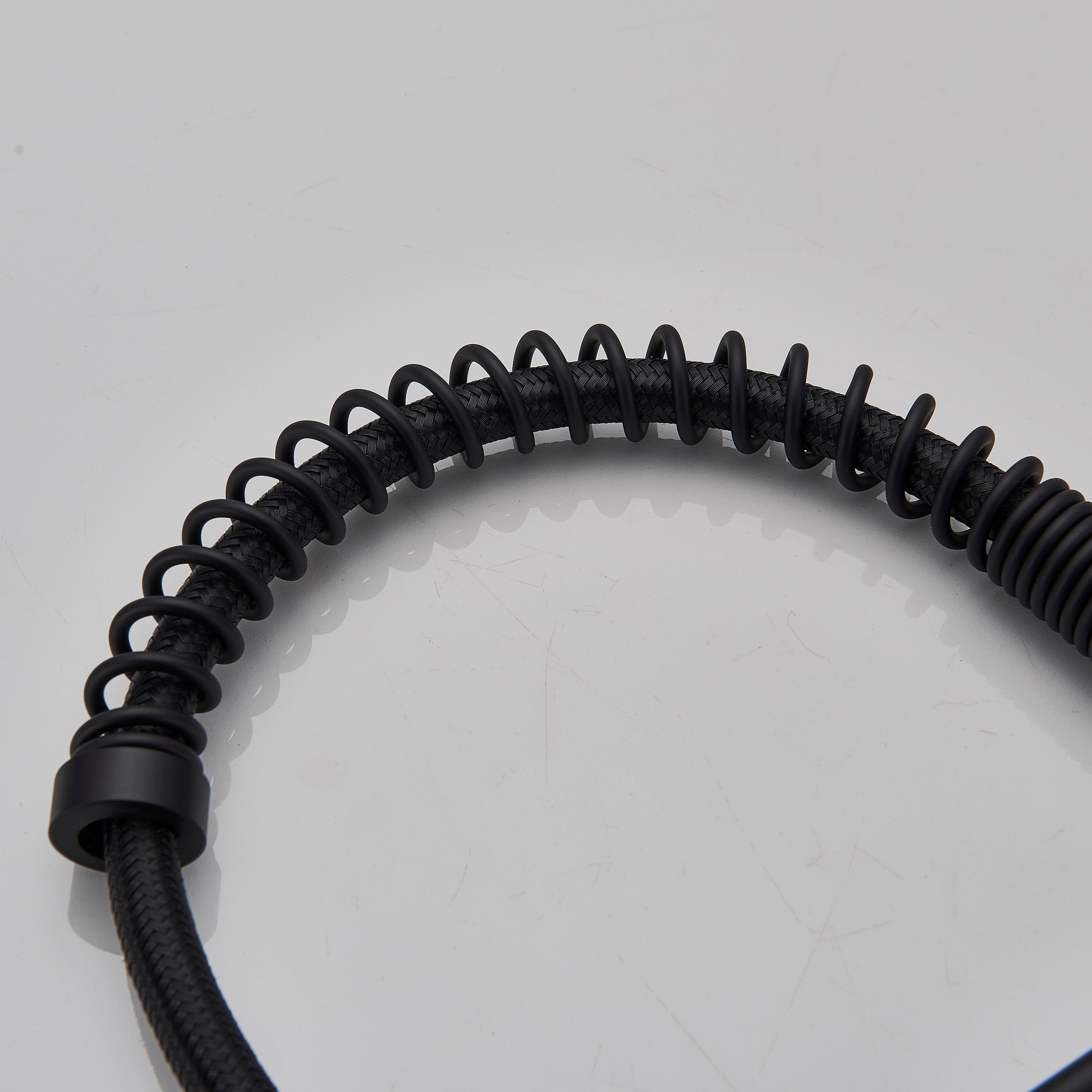 Baterie profesionala de bucatarie, cu dus flexibil, 2 functii de curgere, negru mat, cod 1335