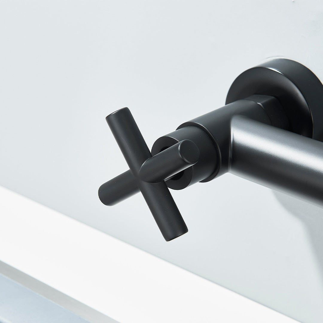 Baterie profesionala de bucatarie, cu dus flexibil, pipa pentru apa filtrata, negru mat, cod 1660