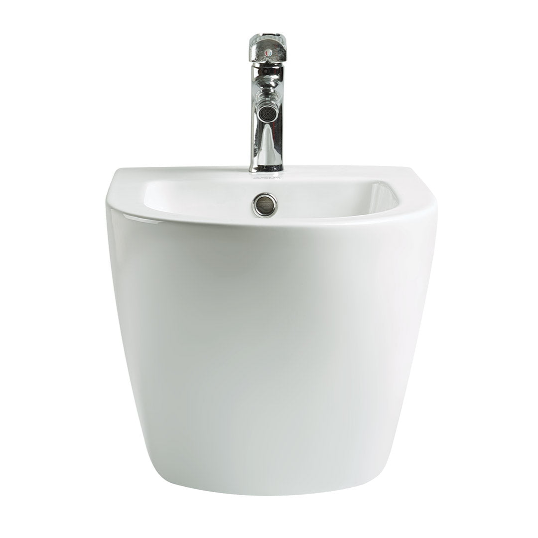 Bideu Braga, suspendat, din ceramica sanitara, alb lucios, Elysium