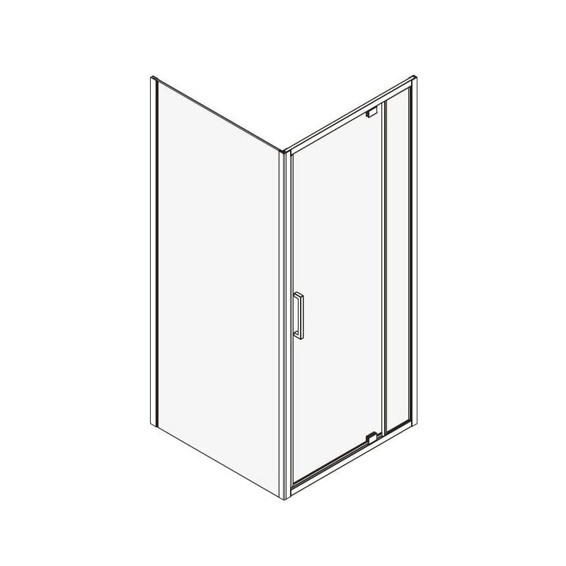 Cabină de duș Andina, Mediterraneo, crom, 90x90 cm