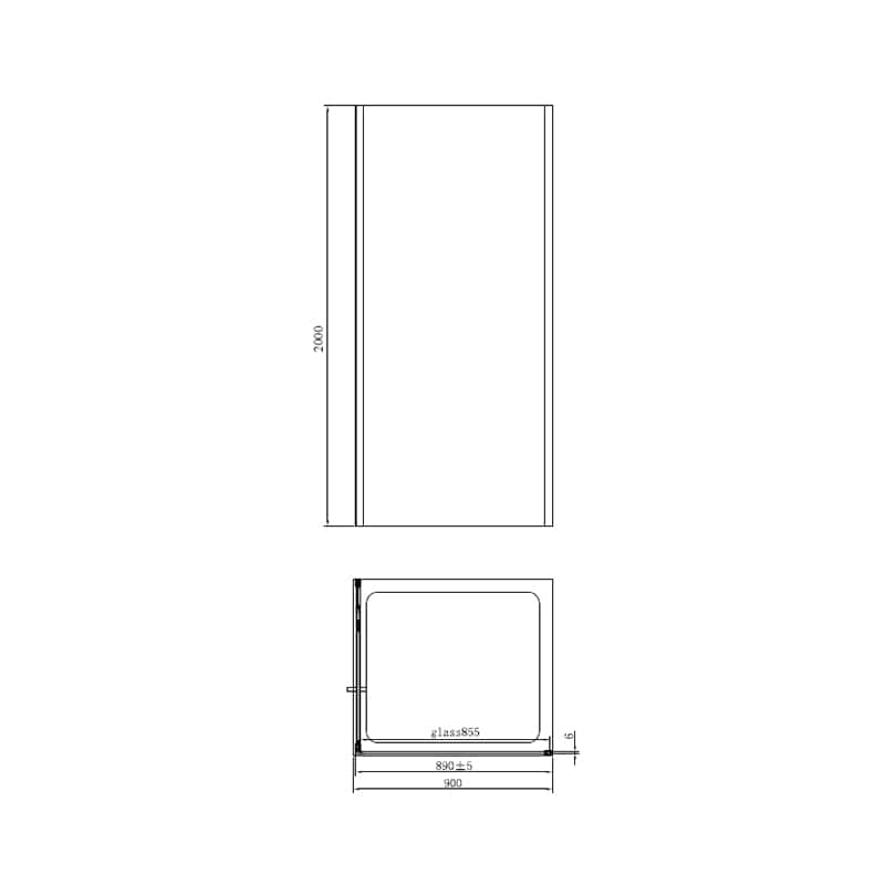 Cabină de duș Andina, Mediterraneo, crom, 90x90 cm