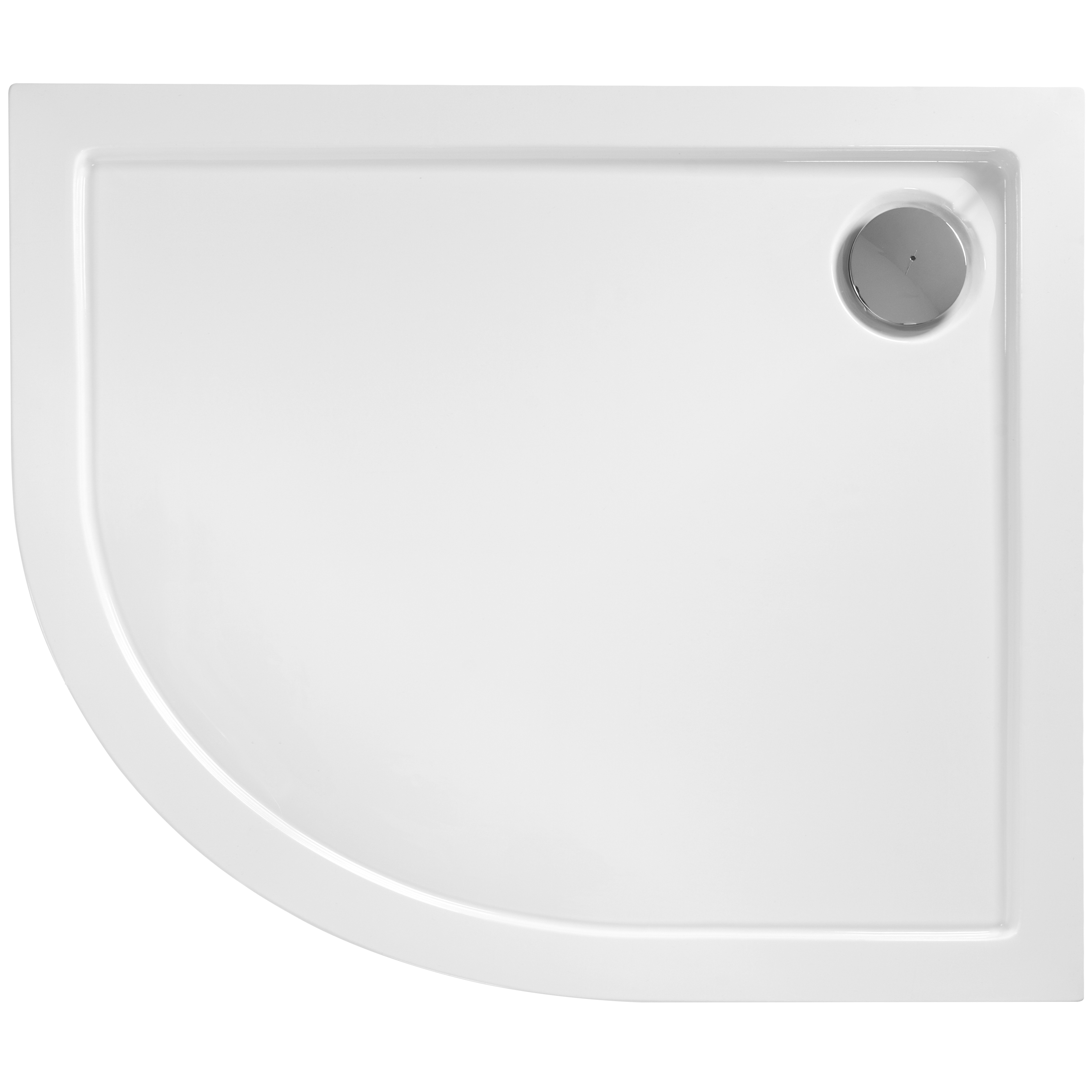 Cabină de duș Rea Look, crom, 80x100 cm stanga