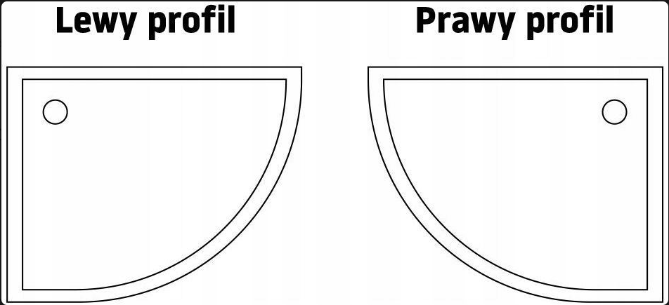 Cabină de duș Rea Look, negru, 80x100 cm stanga